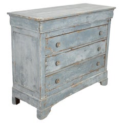 Late 19th Century French Louis Philippe Style Painted Four-Drawer Commode