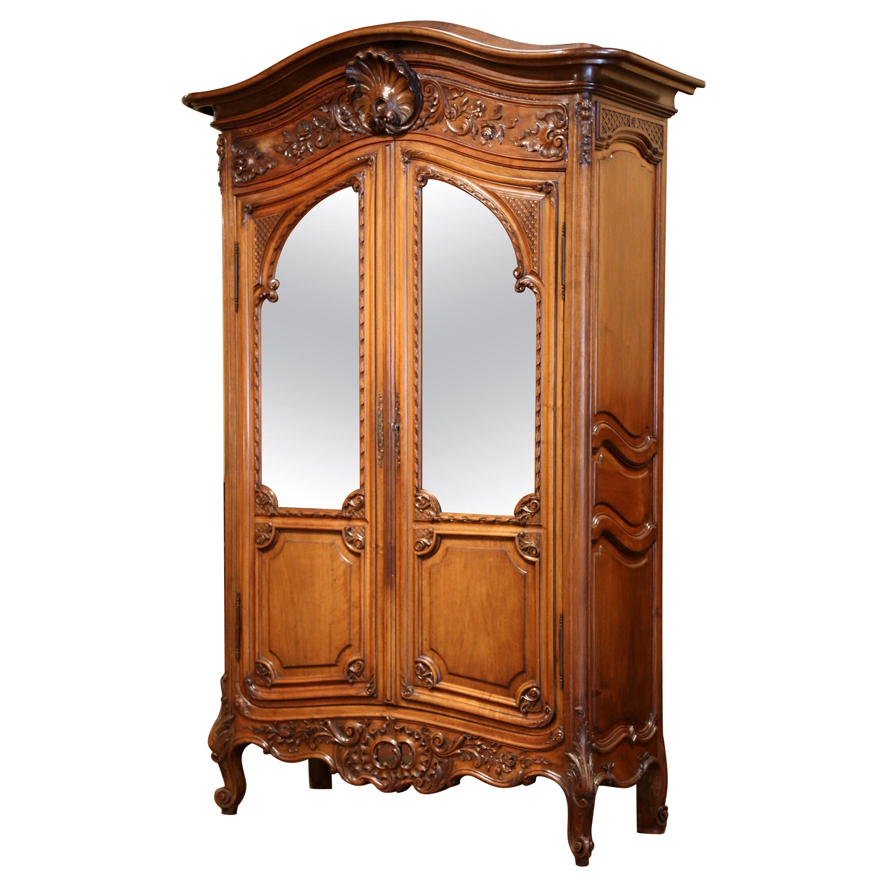 Exquisite Antique French Bookcase Armoire at 1stDibs