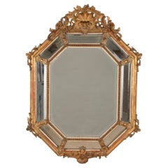 Late 19th Century French Louis XV Revival Giltwood Marginal Mirror