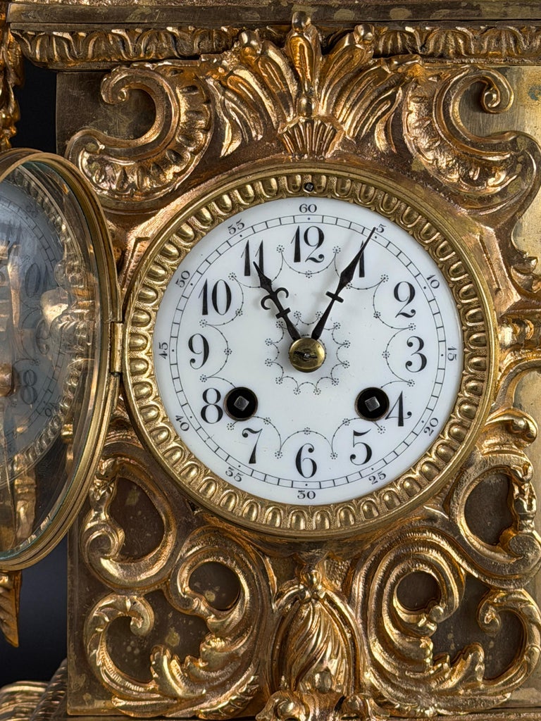 Late 19th Century French Louis XV Revival Mantel Clock by AD