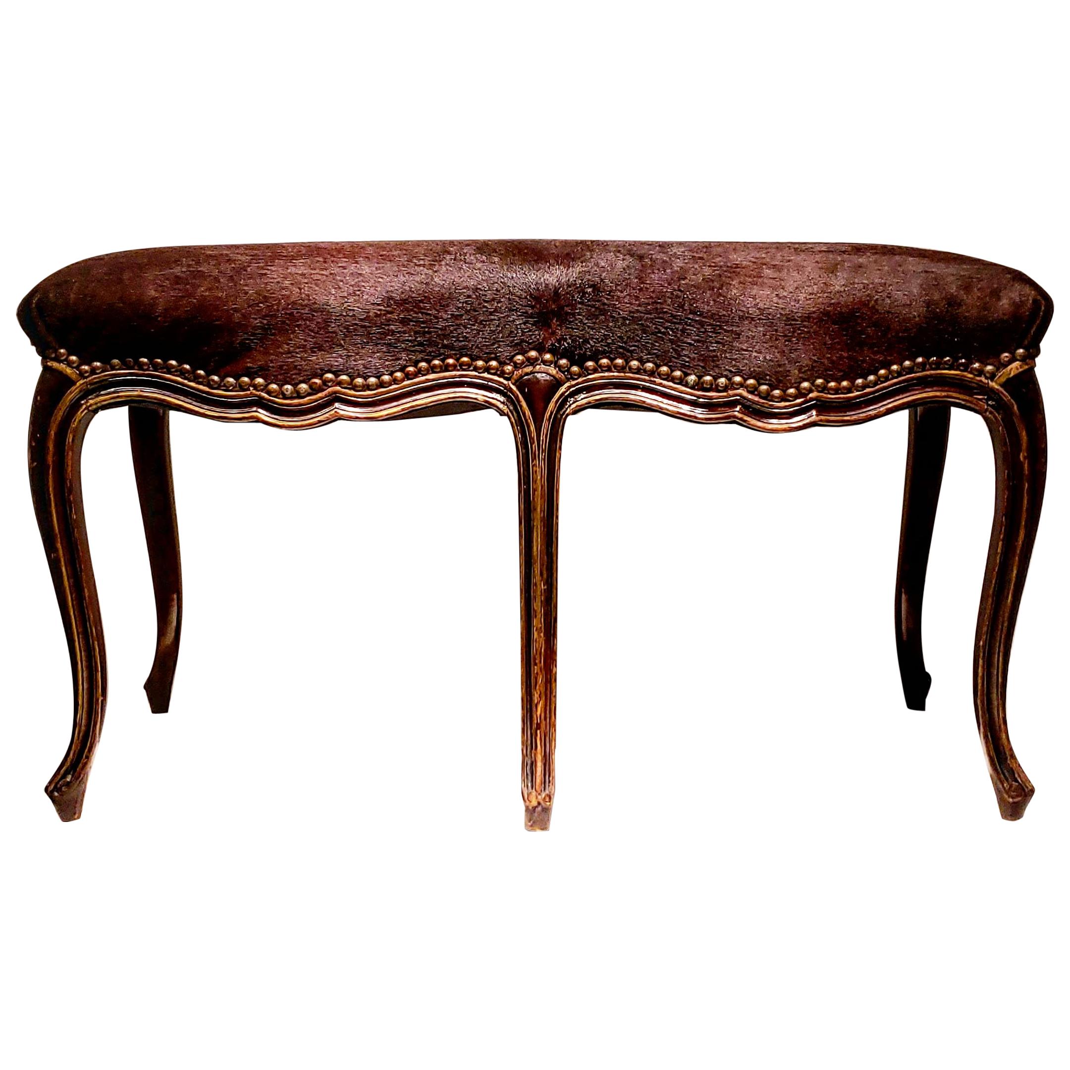 Late 19th Century French Louis XV Style Bench