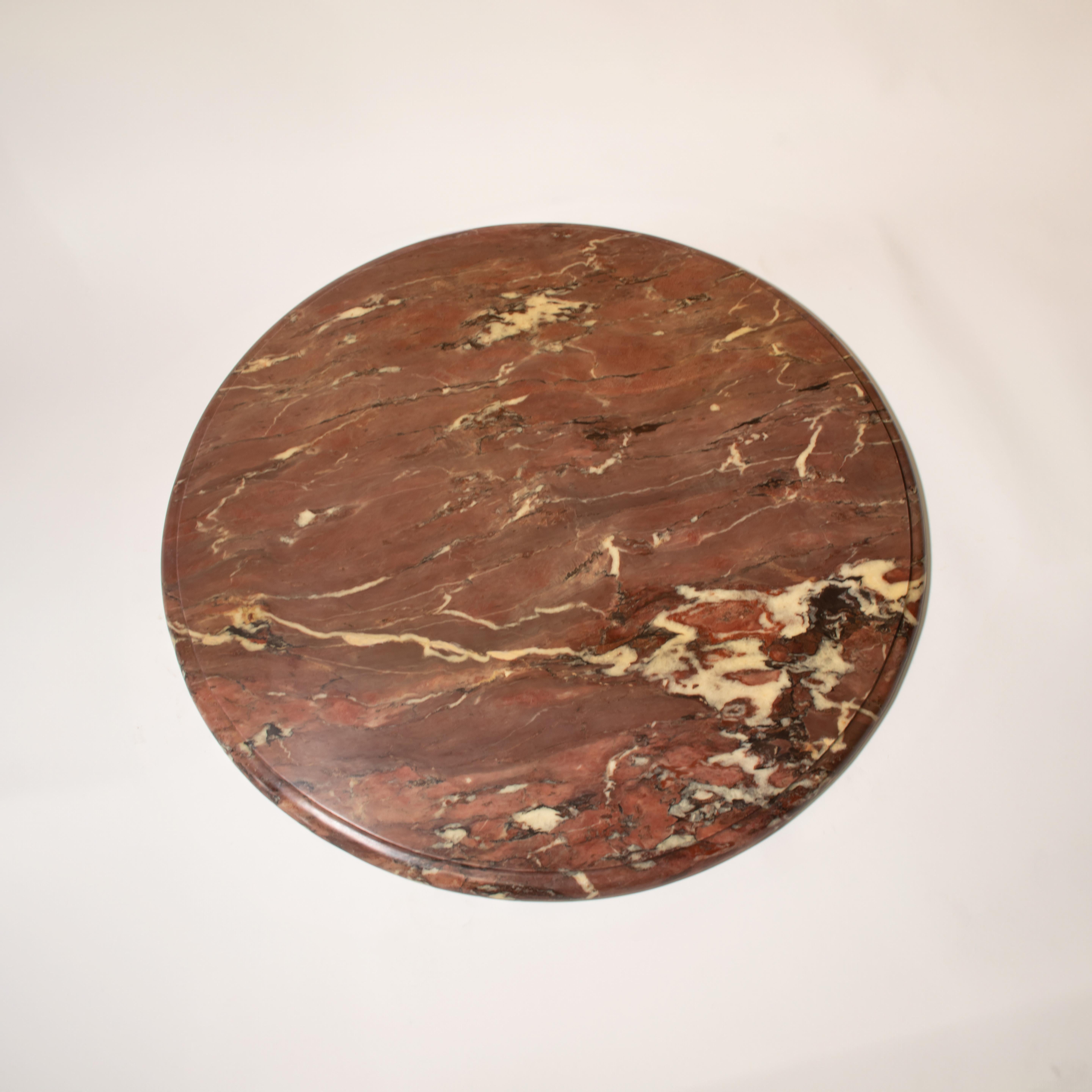 Table d'appoint de style Louis XV de la fin du XIXe siècle avec plateau en marbre en vente 12