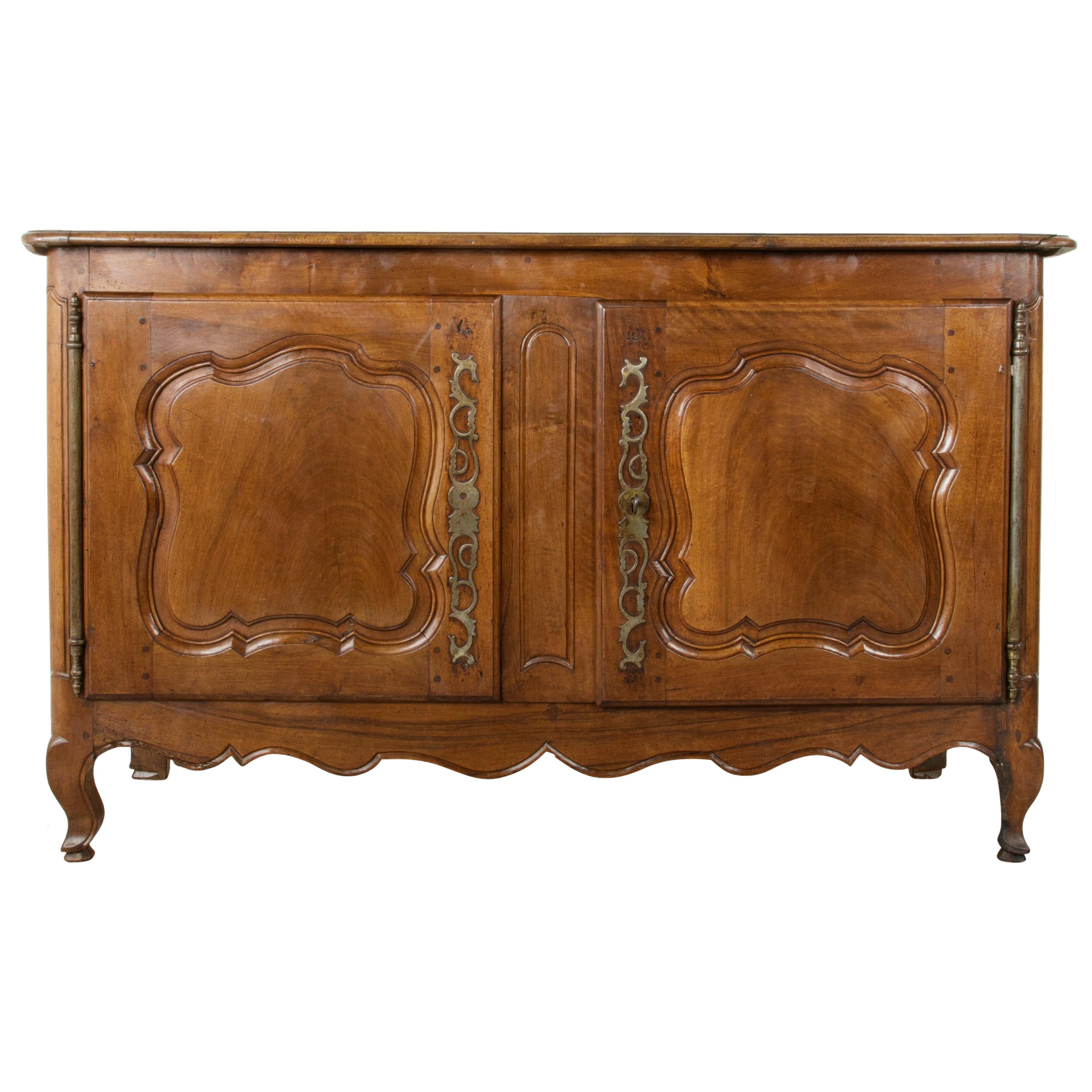 Late 19th Century French Louis XV Style Walnut Buffet, Sideboard