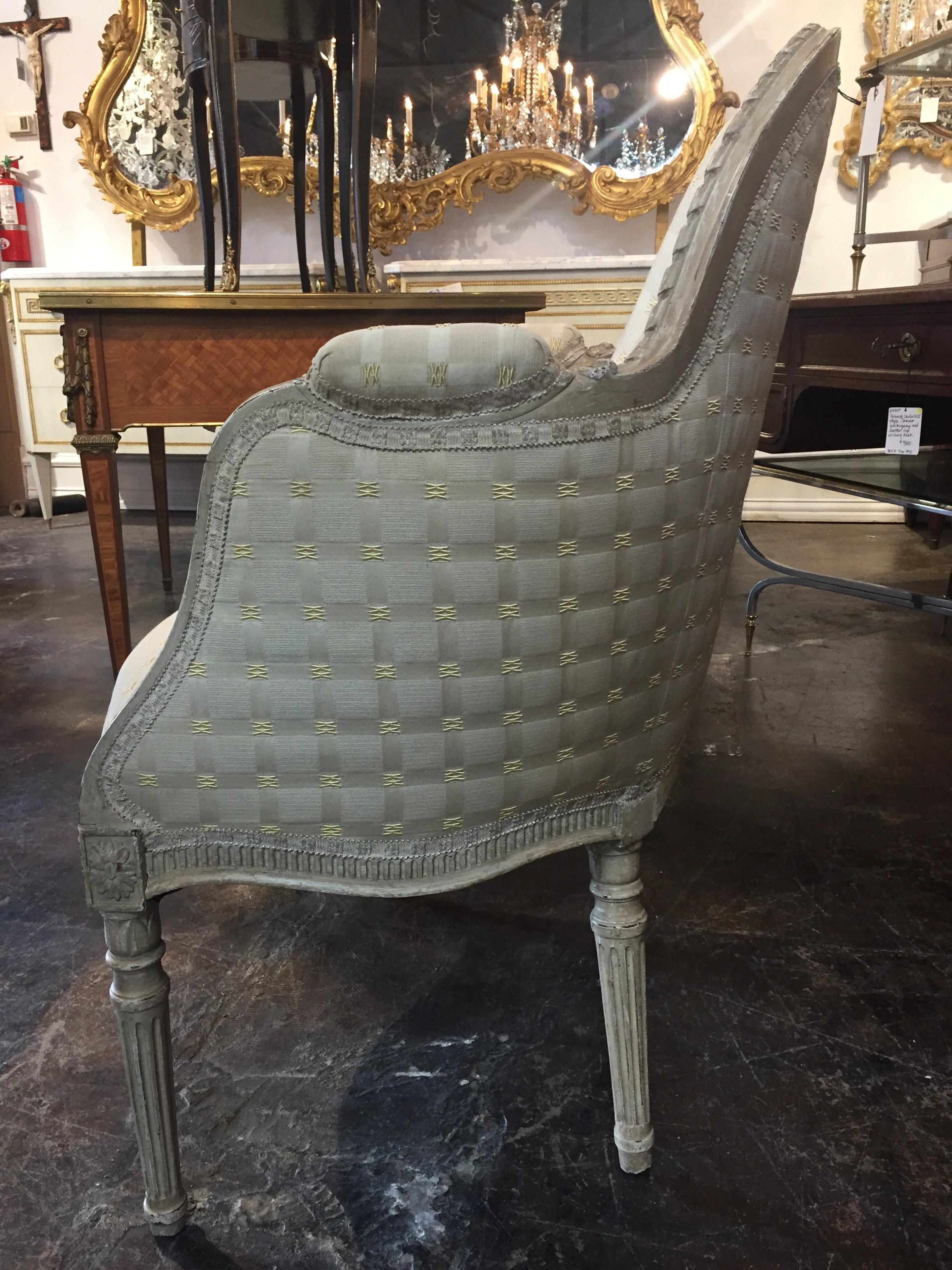 Wood Late 19th Century French Louis XVI Berger’s Chair