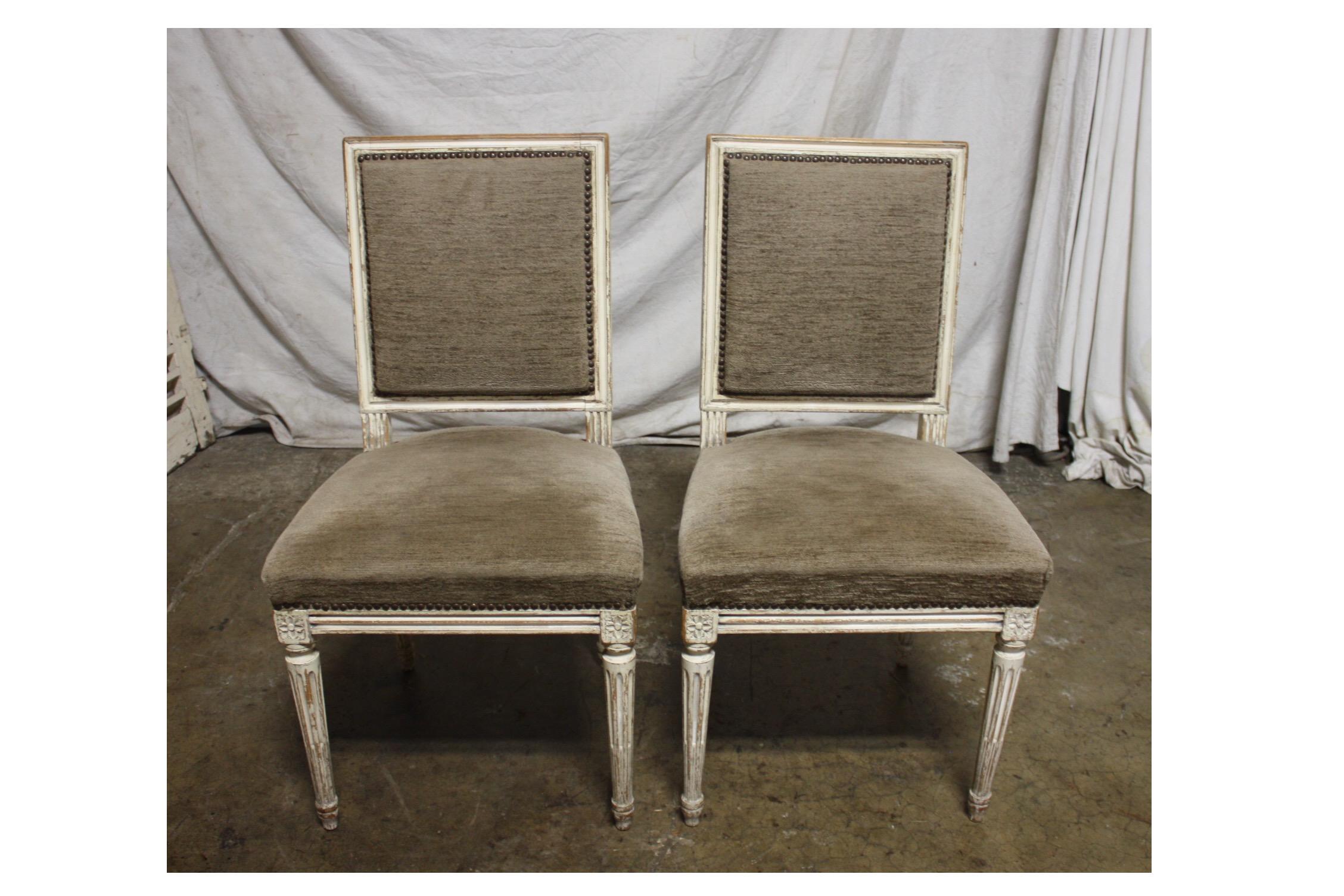 Late 19th Century French Louis XVI Dining Chairs 3