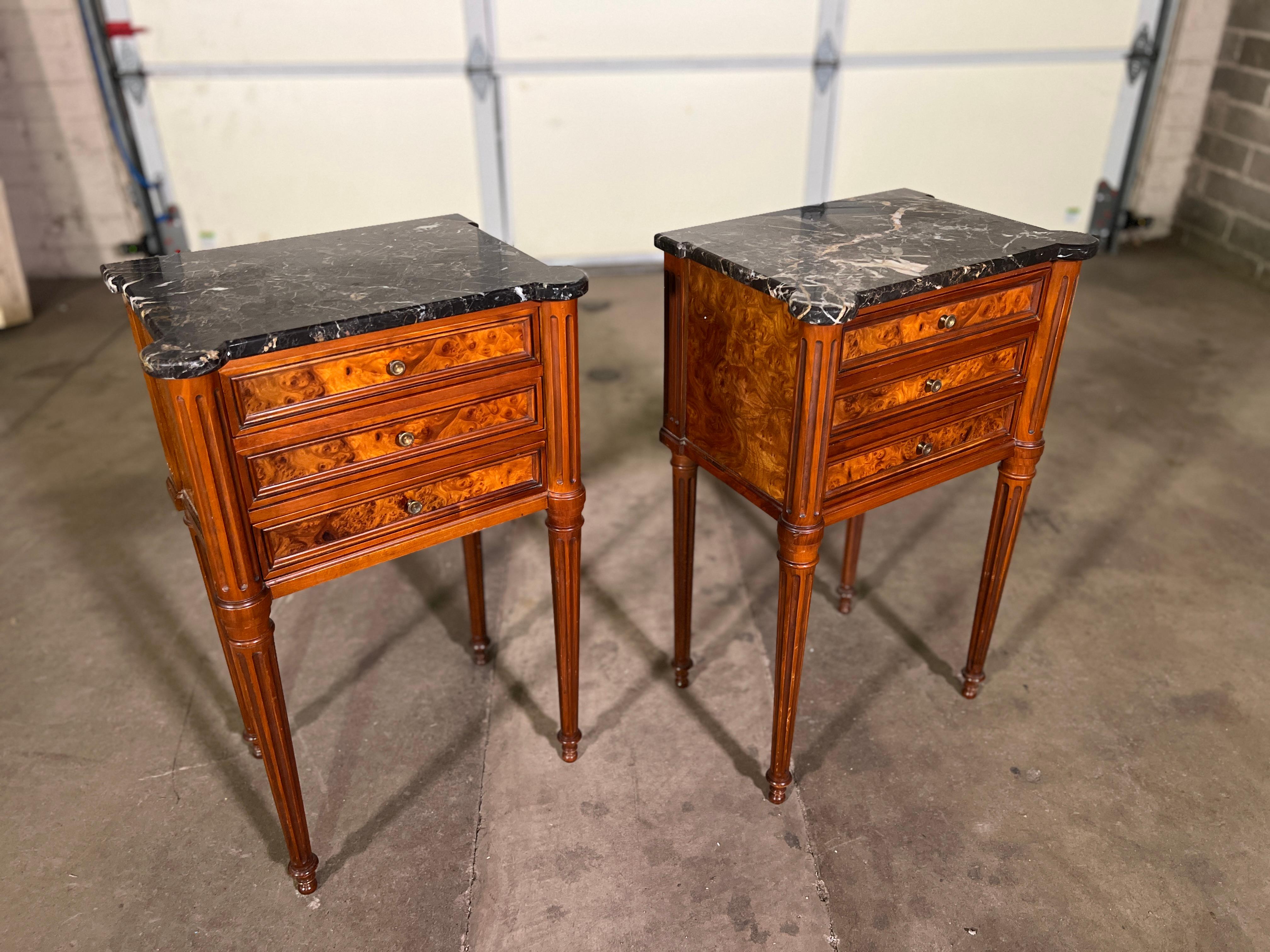 Late 19th Century French Louis XVI Night Stands 1