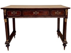 Late 19th Century French Louis XVI Oak Console Table with Ormolu Mounts