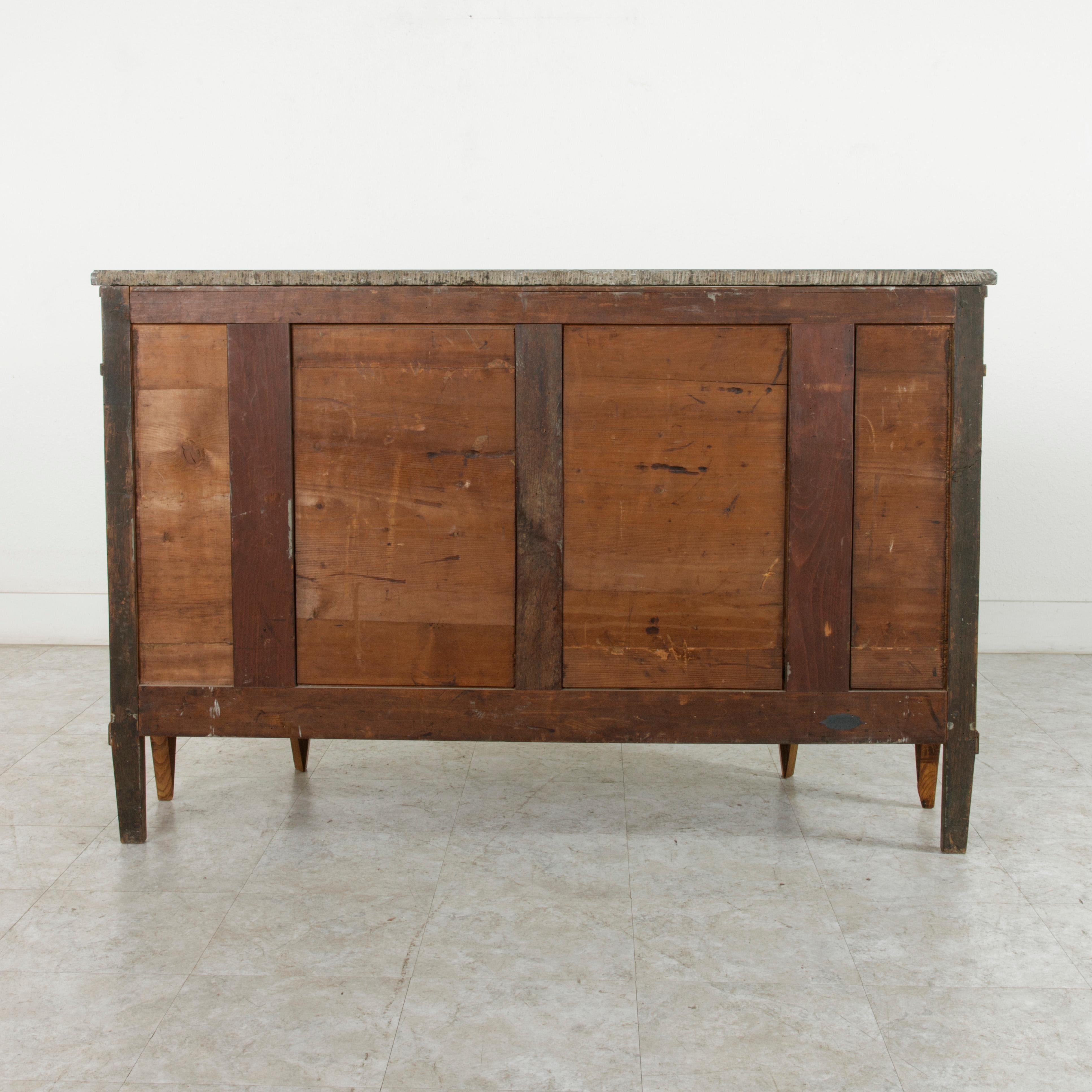 Late 19th Century French Louis XVI Style Ash Buffet or Sideboard, Marble Top 2