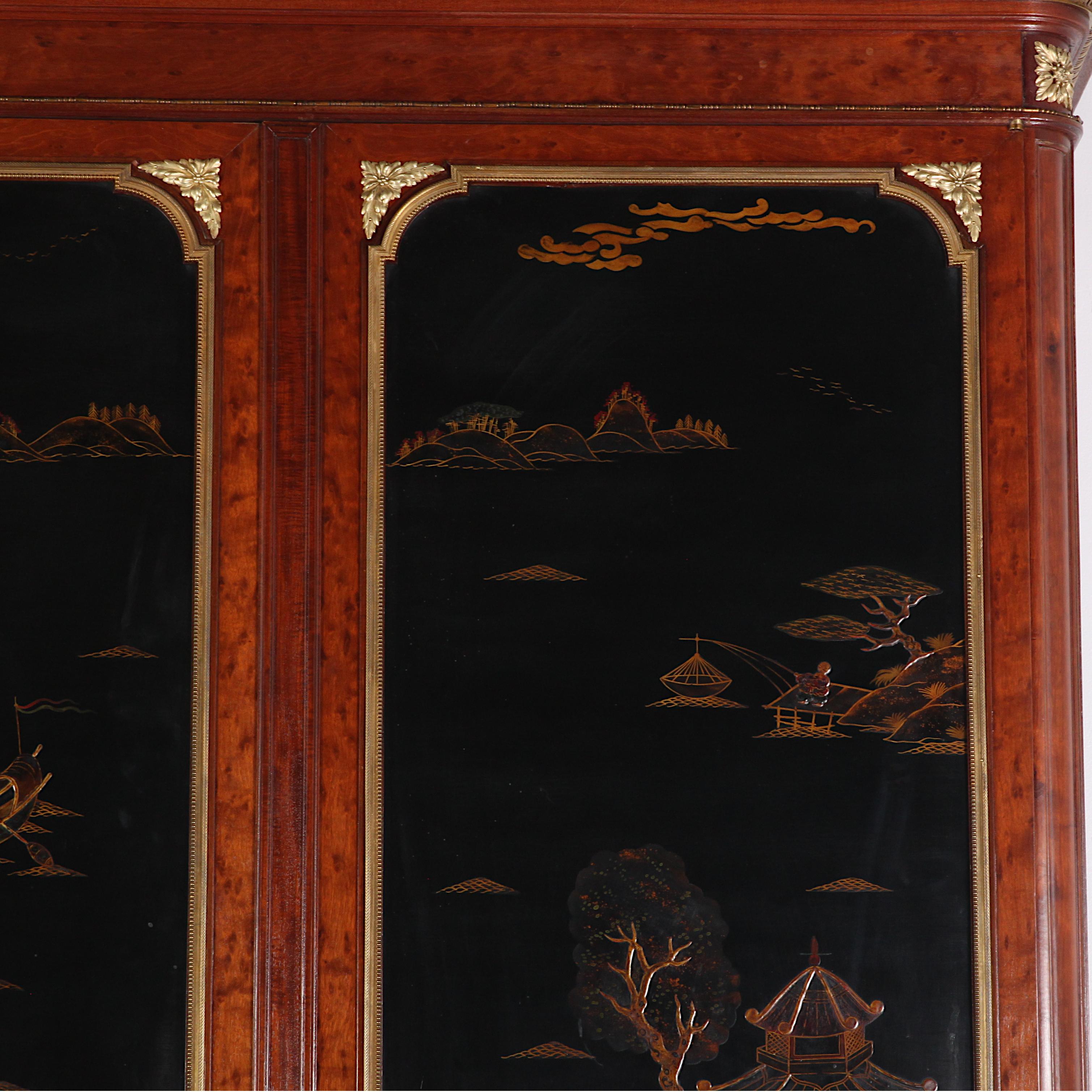 Late 19th Century French Louis XVI Style Chinoiserie or 'Japanned' Armoire 6