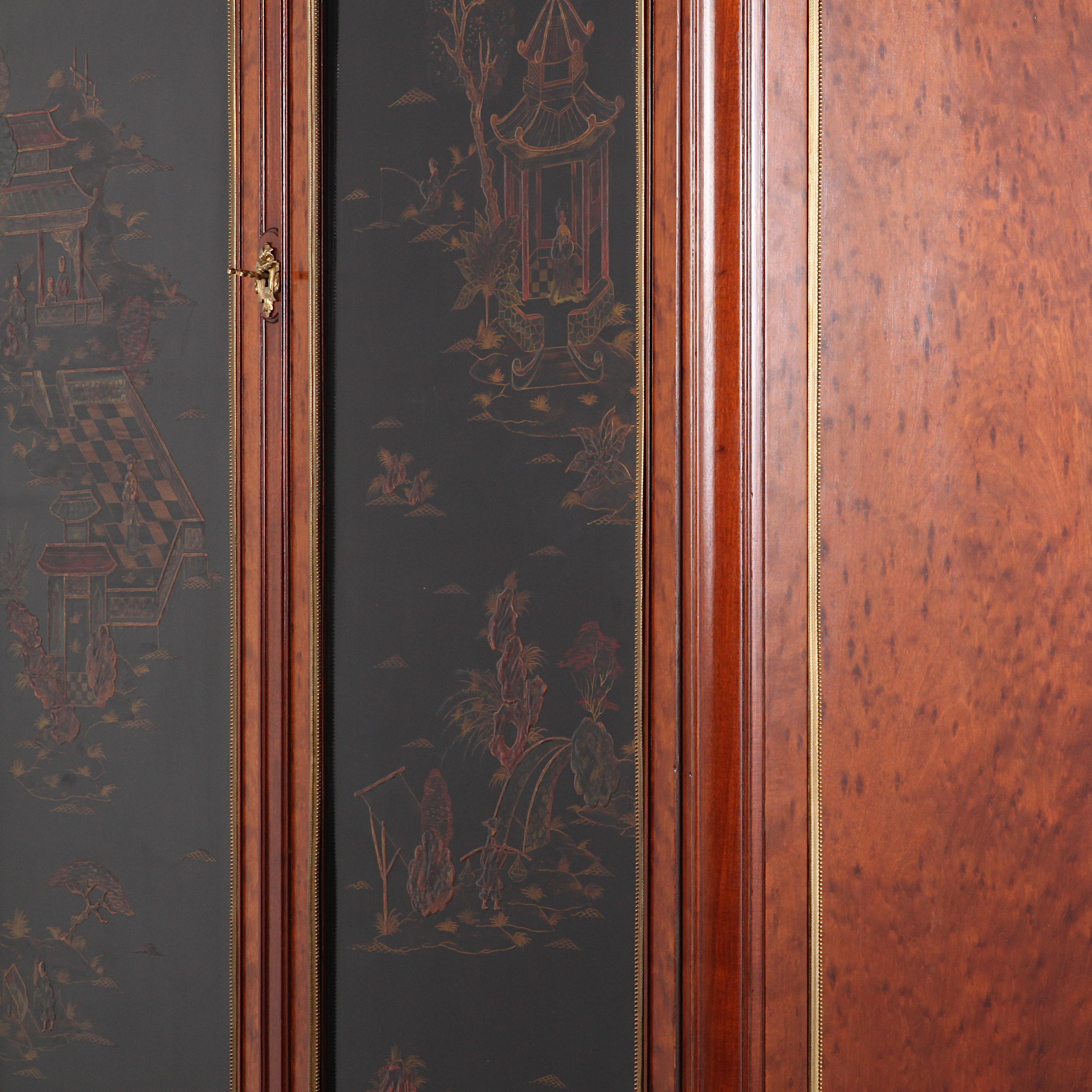 Late 19th Century French Louis XVI Style Chinoiserie or 'Japanned' Armoire 2