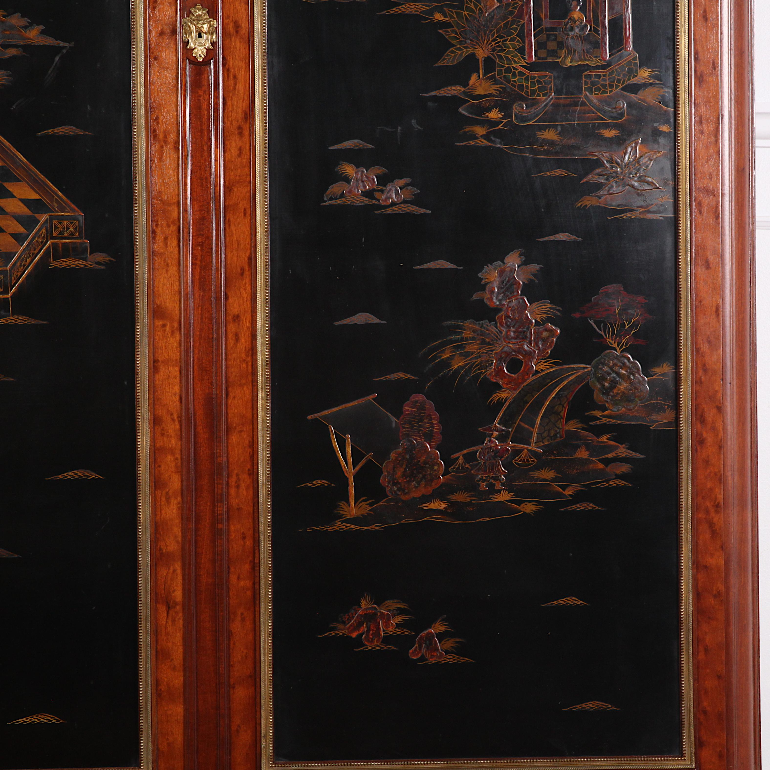 Late 19th Century French Louis XVI Style Chinoiserie or 'Japanned' Armoire 3