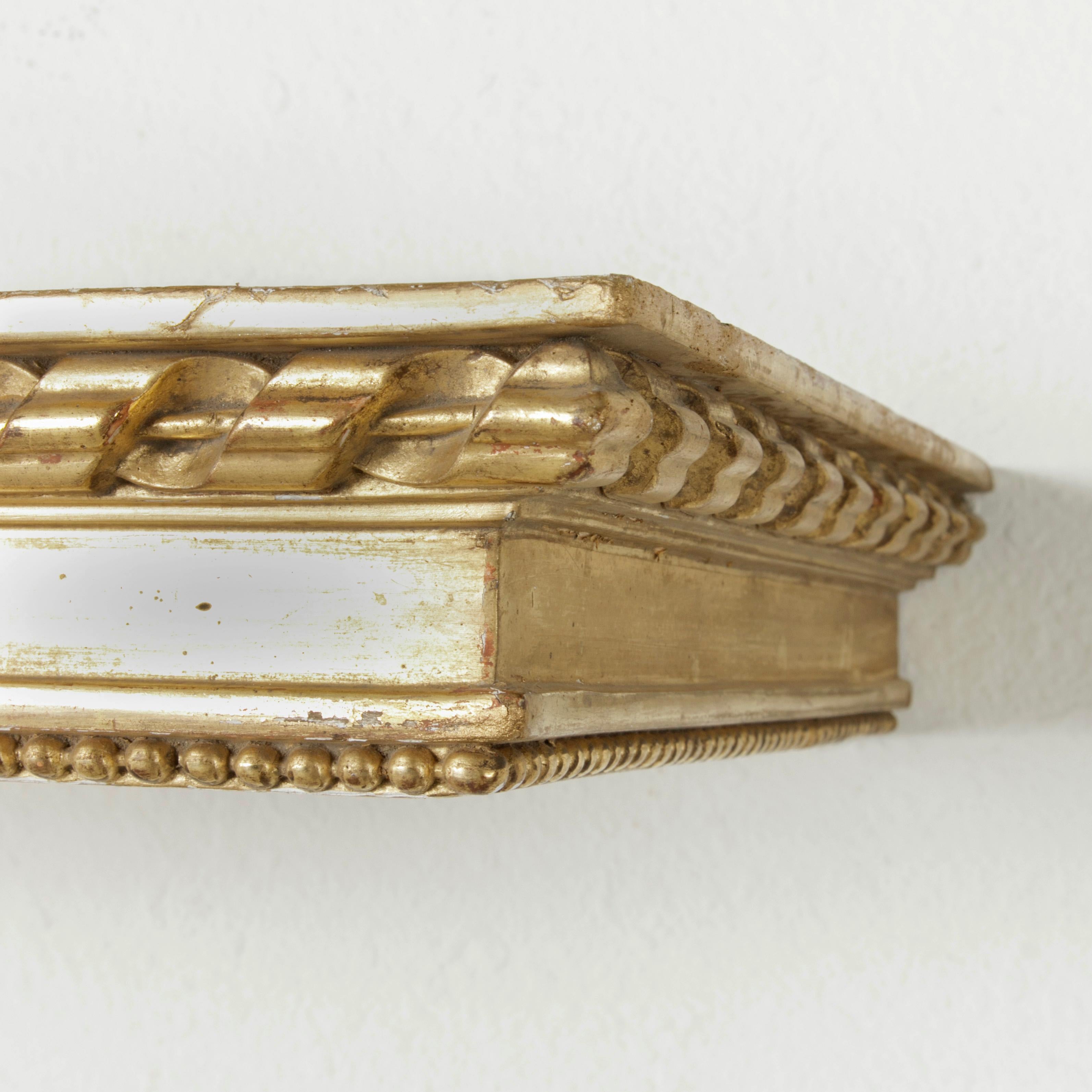 Late 19th Century French Louis XVI Style Gilt Wood Valance or Window Cornice 1