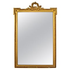 Late 19th Century French Louis XVI Style Giltwood Mirror