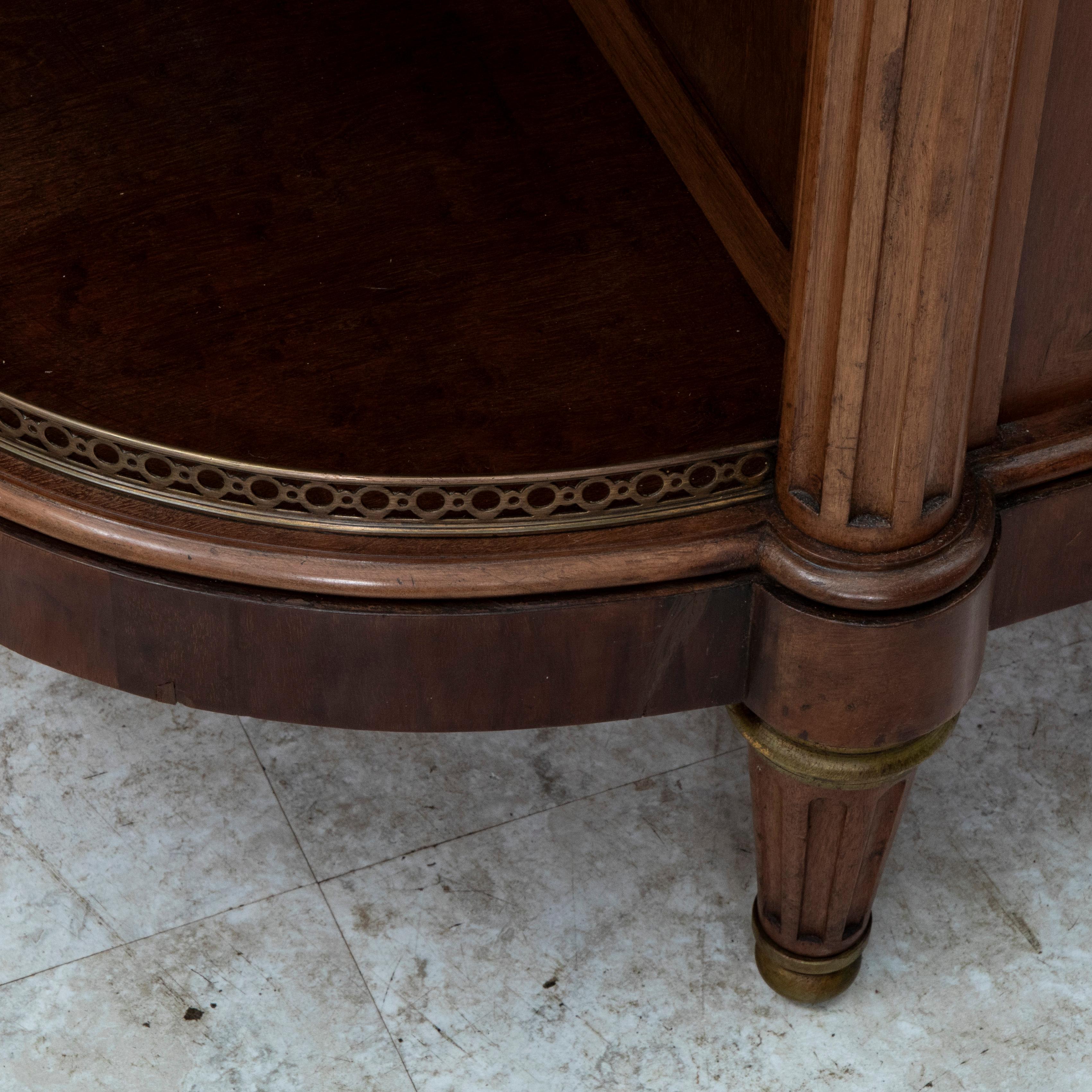 Late 19th Century French Louis XVI Style Mahogany and Marble Buffet, Sideboard 10