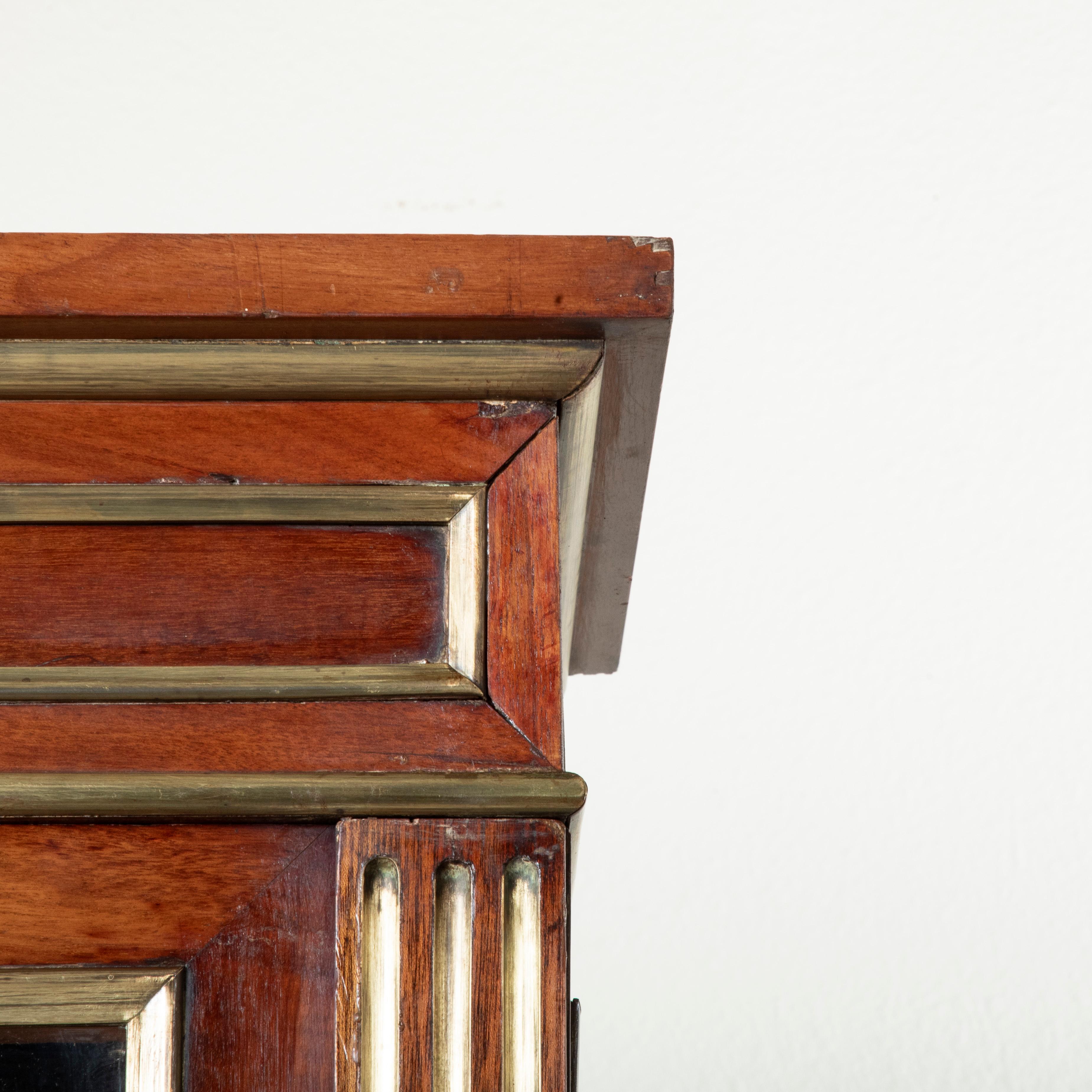 Libreria o Vitrina in mogano in stile Luigi XVI della fine del XIX secolo, bronzo in vendita 10