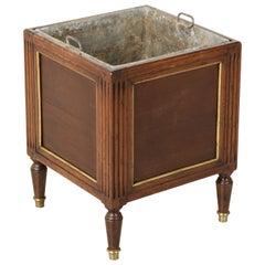 Late 19th Century French Louis XVI Style Mahogany Cachepot, Jardinière, Planter