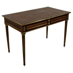 Late 19th Century French Louis XVI Style Mahogany Desk, Writing Table