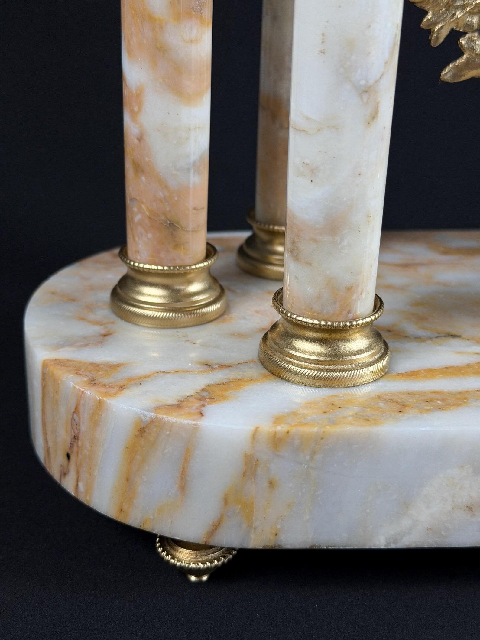 Late 19th Century French Louis XVI Style Marble and Gilt Bronze Mantel ...
