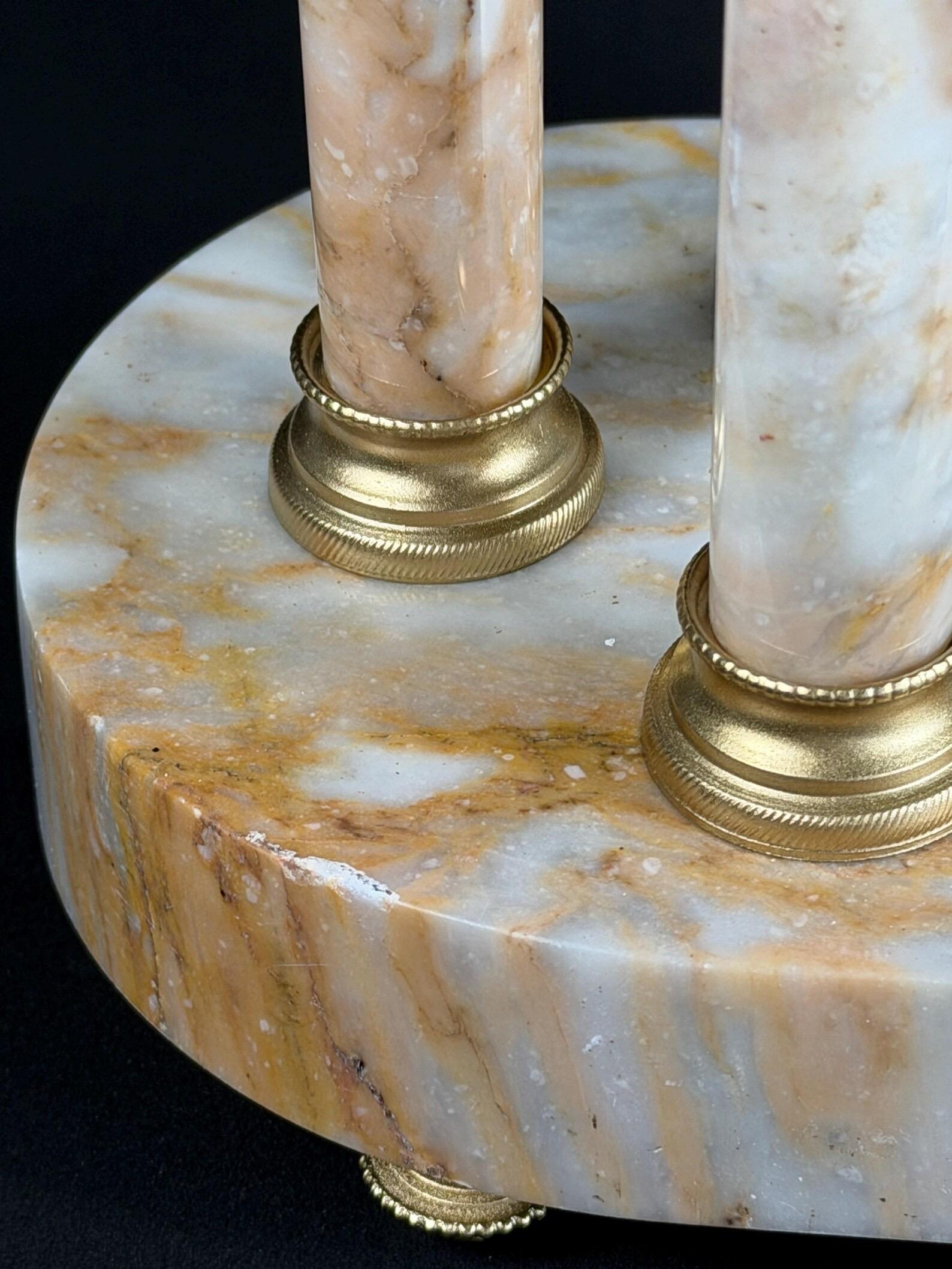 Late 19th Century French Louis XVI Style Marble and Gilt Bronze Mantel ...
