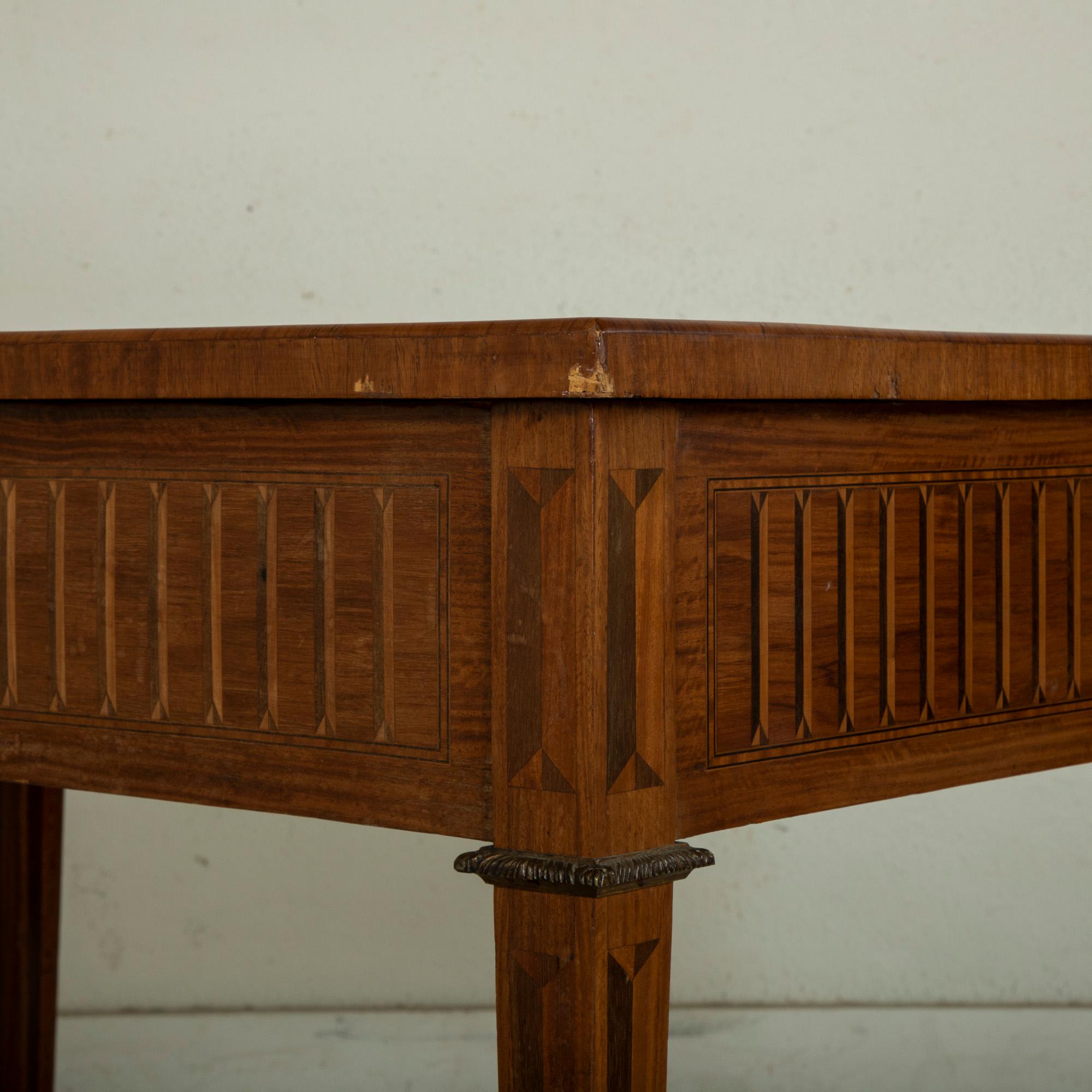 Late 19th Century French Louis XVI Style Rosewood Marquetry Desk, Writing Table 8