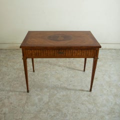 Late 19th Century French Louis XVI Style Rosewood Marquetry Desk, Writing Table