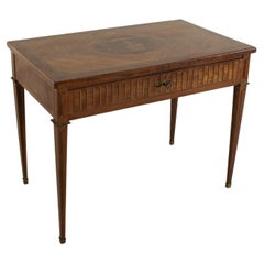 Late 19th Century French Louis XVI Style Rosewood Marquetry Desk, Writing Table