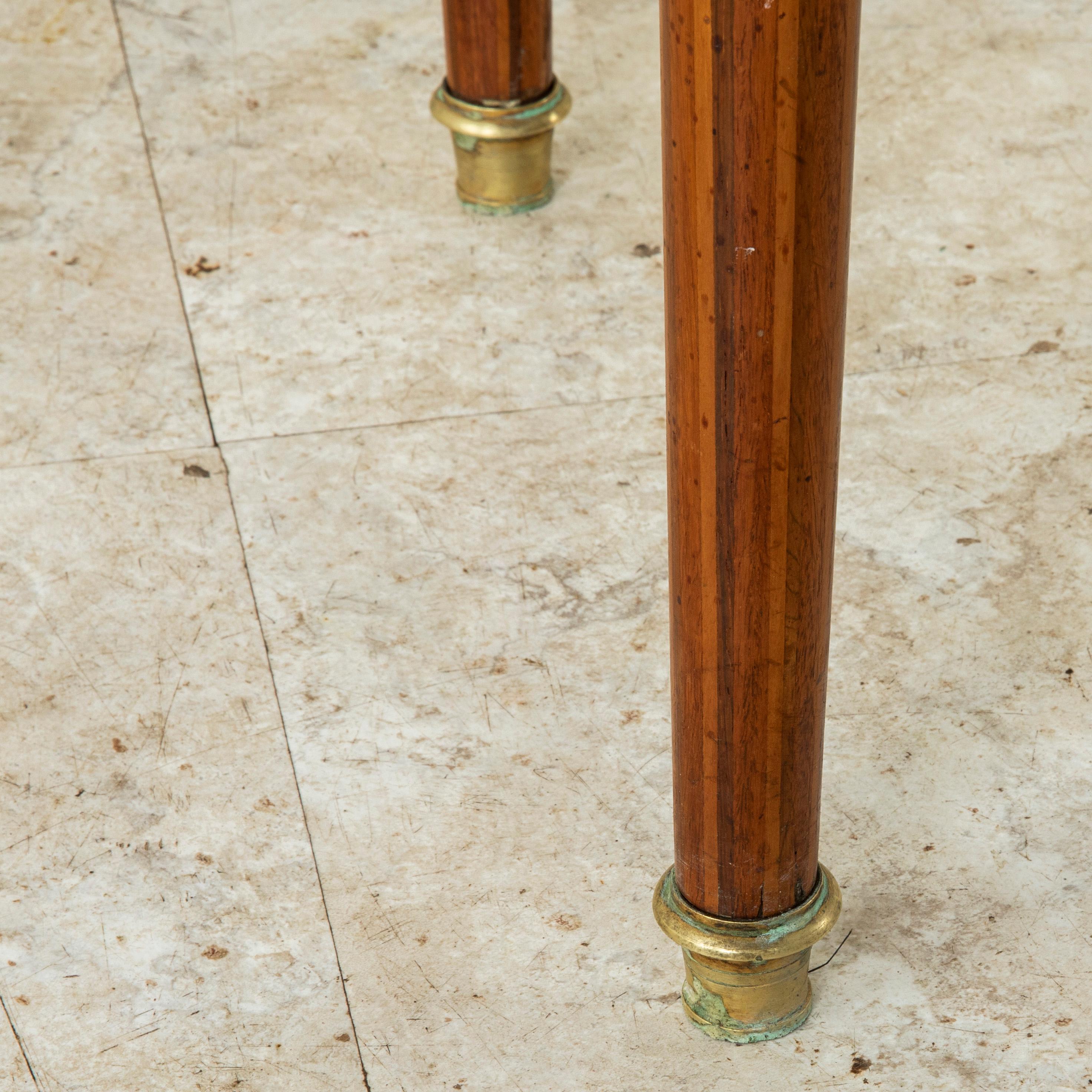 Late 19th Century French Louis XVI Style Table Bouillotte Side Table, Marble Top 13