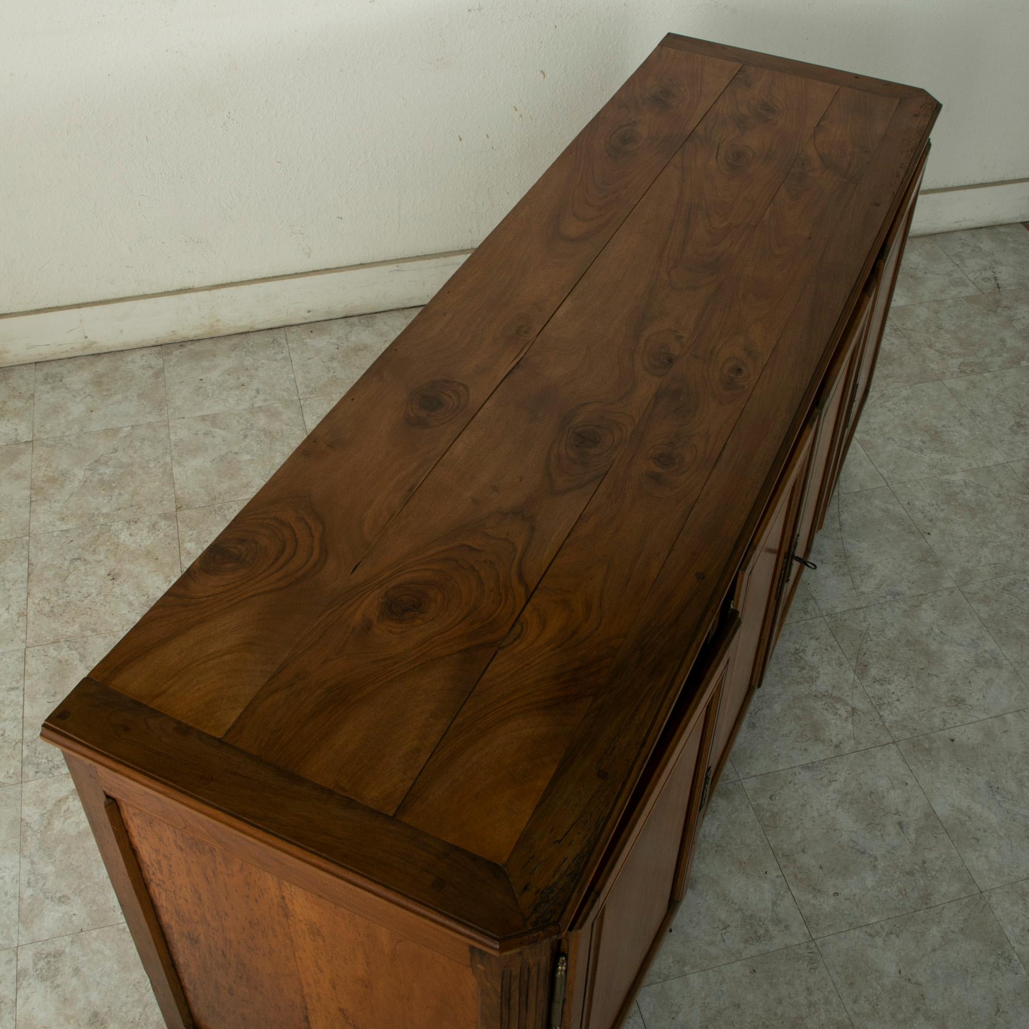 Late 19th Century French Louis XVI Style Walnut Enfilade, Sideboard, Buffet 8