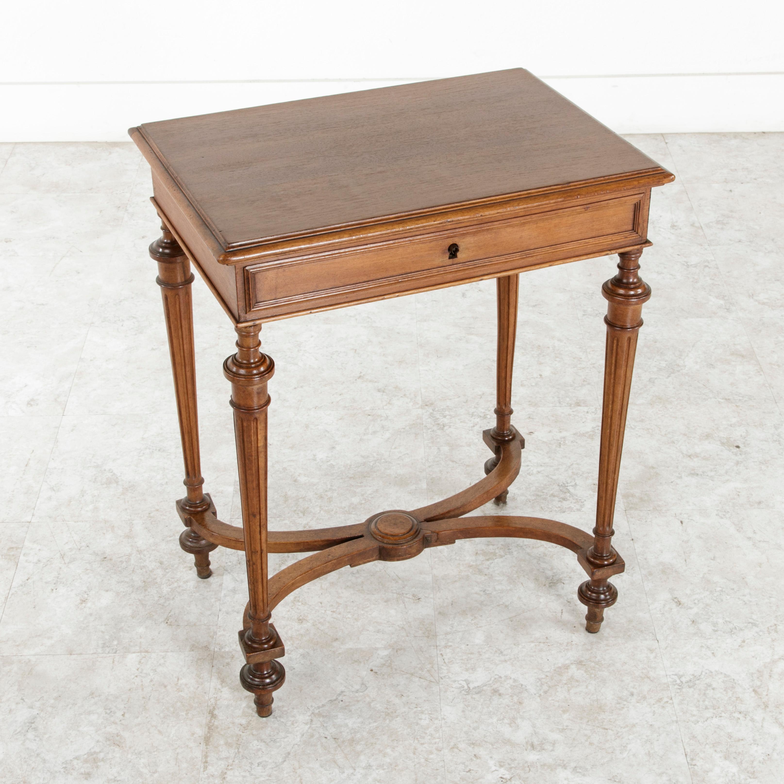 Late 19th Century French Louis XVI Style Walnut Side Table or Occasional Table 3