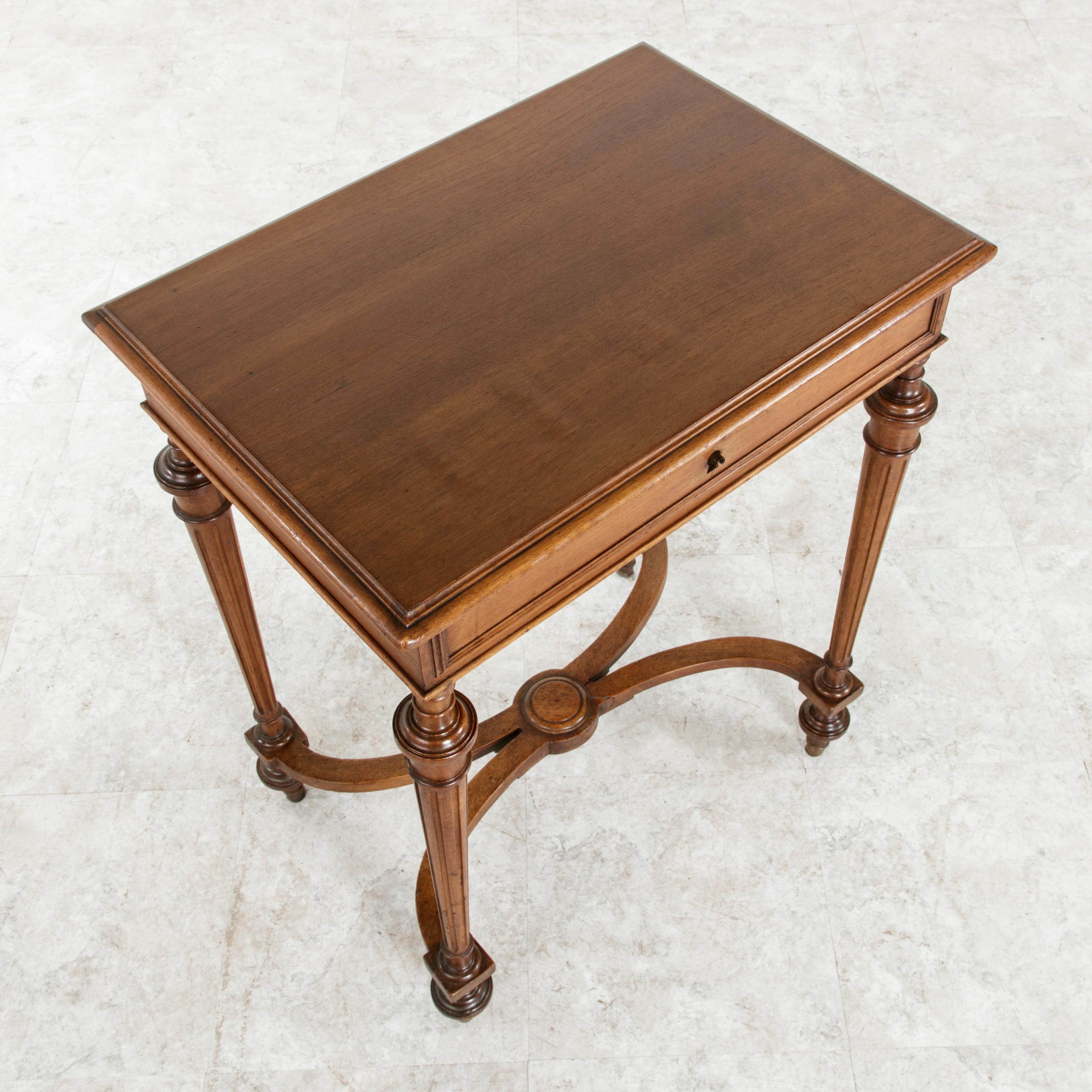 Late 19th Century French Louis XVI Style Walnut Side Table or Occasional Table 4