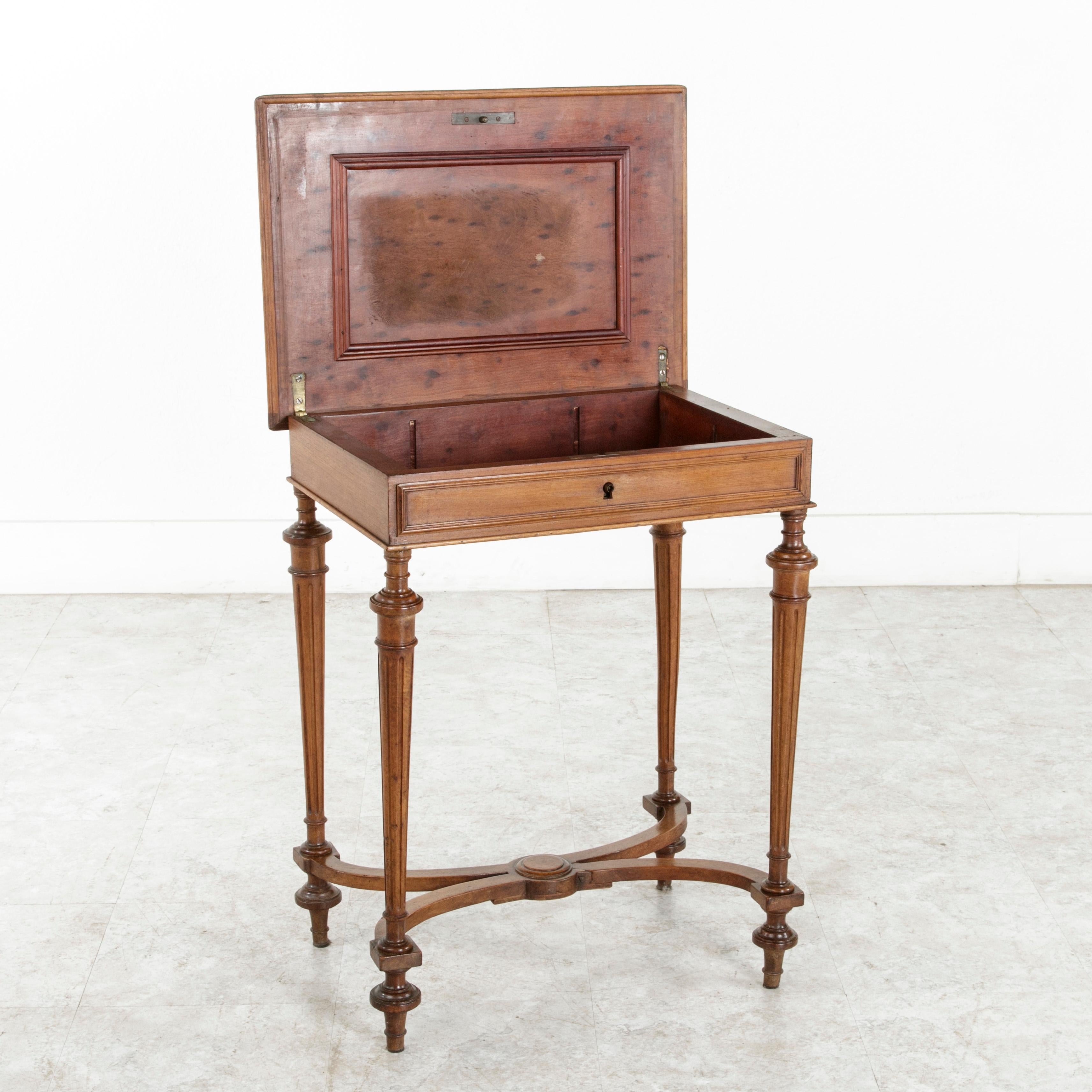 Late 19th Century French Louis XVI Style Walnut Side Table or Occasional Table 5