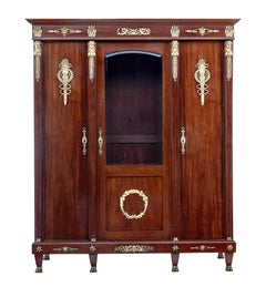 Late 19th Century French Mahogany and Ormolu Biblotheque