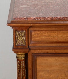 Late 19th Century French Mahogany Commode Stamped Mon Kreiger