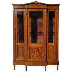 Late 19th Century French Mahogany Louis XVI Style Vitrine