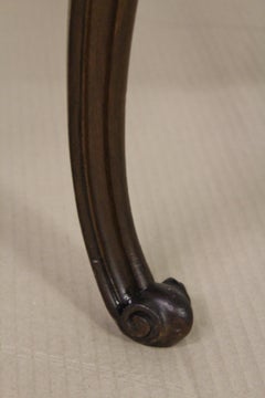 Late 19th Century French Mahogany Upholstered Stool