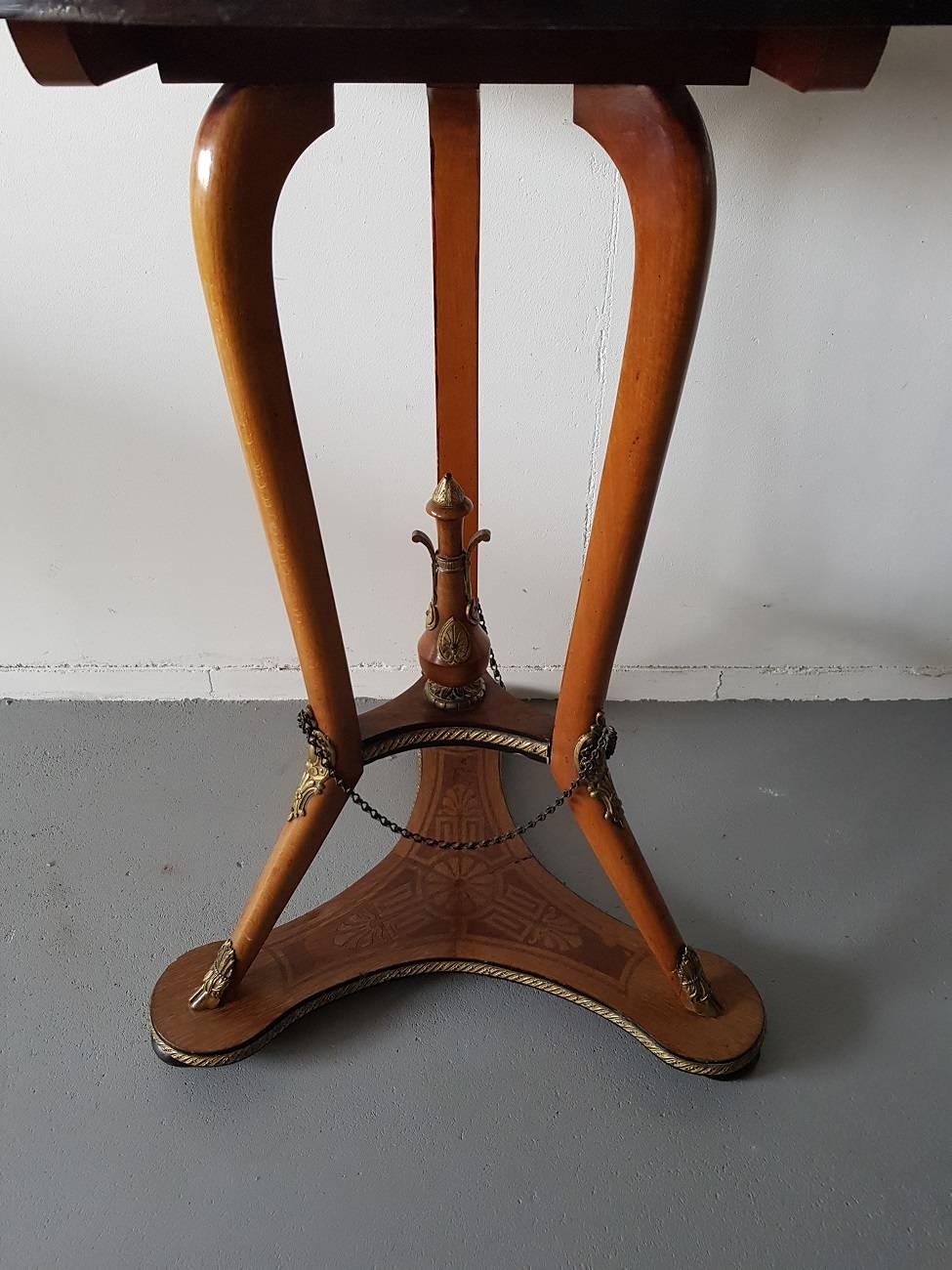 Late 19th Century French Marquetry Tilt-Top Table 1
