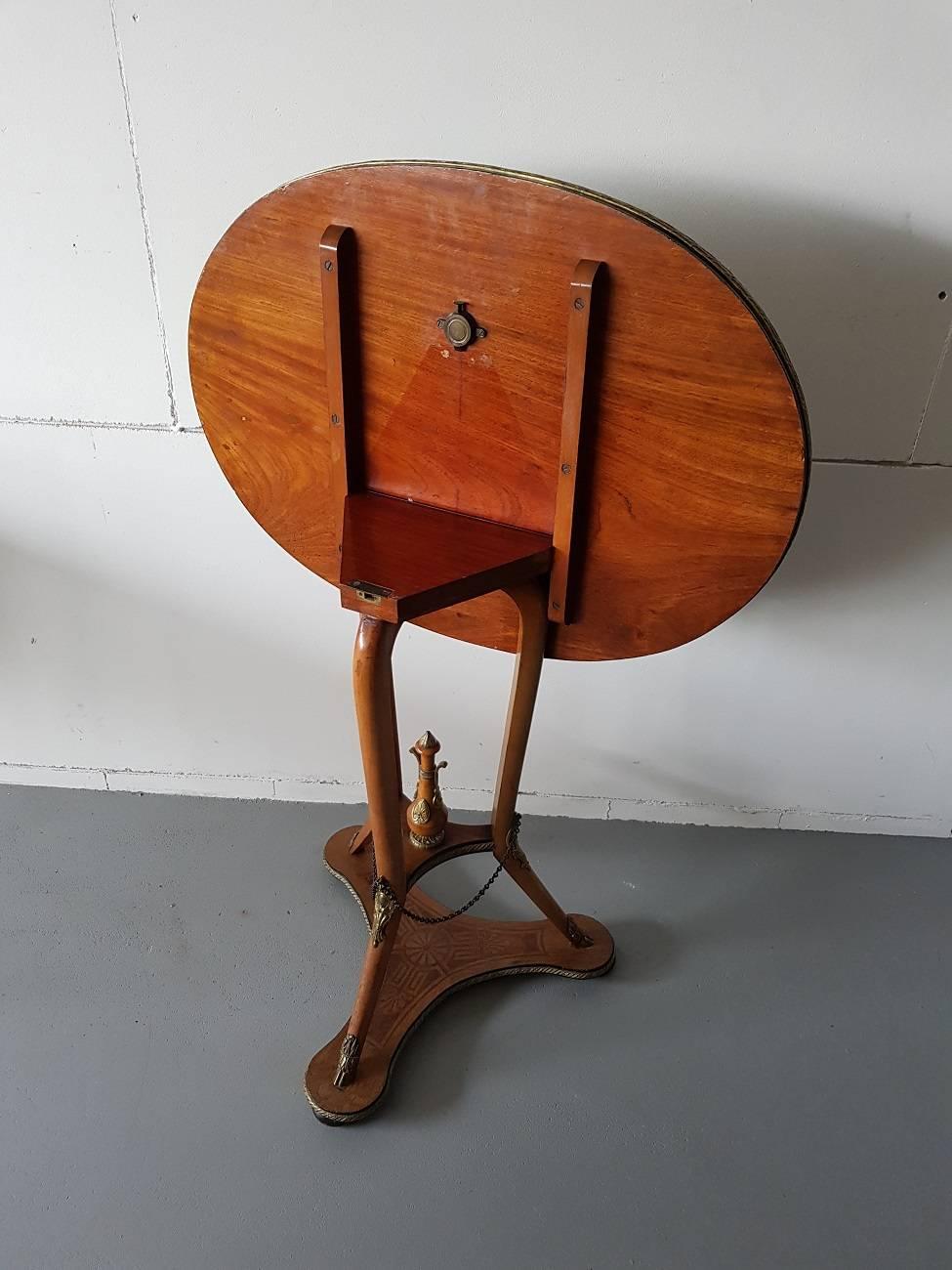 Late 19th Century French Marquetry Tilt-Top Table 5