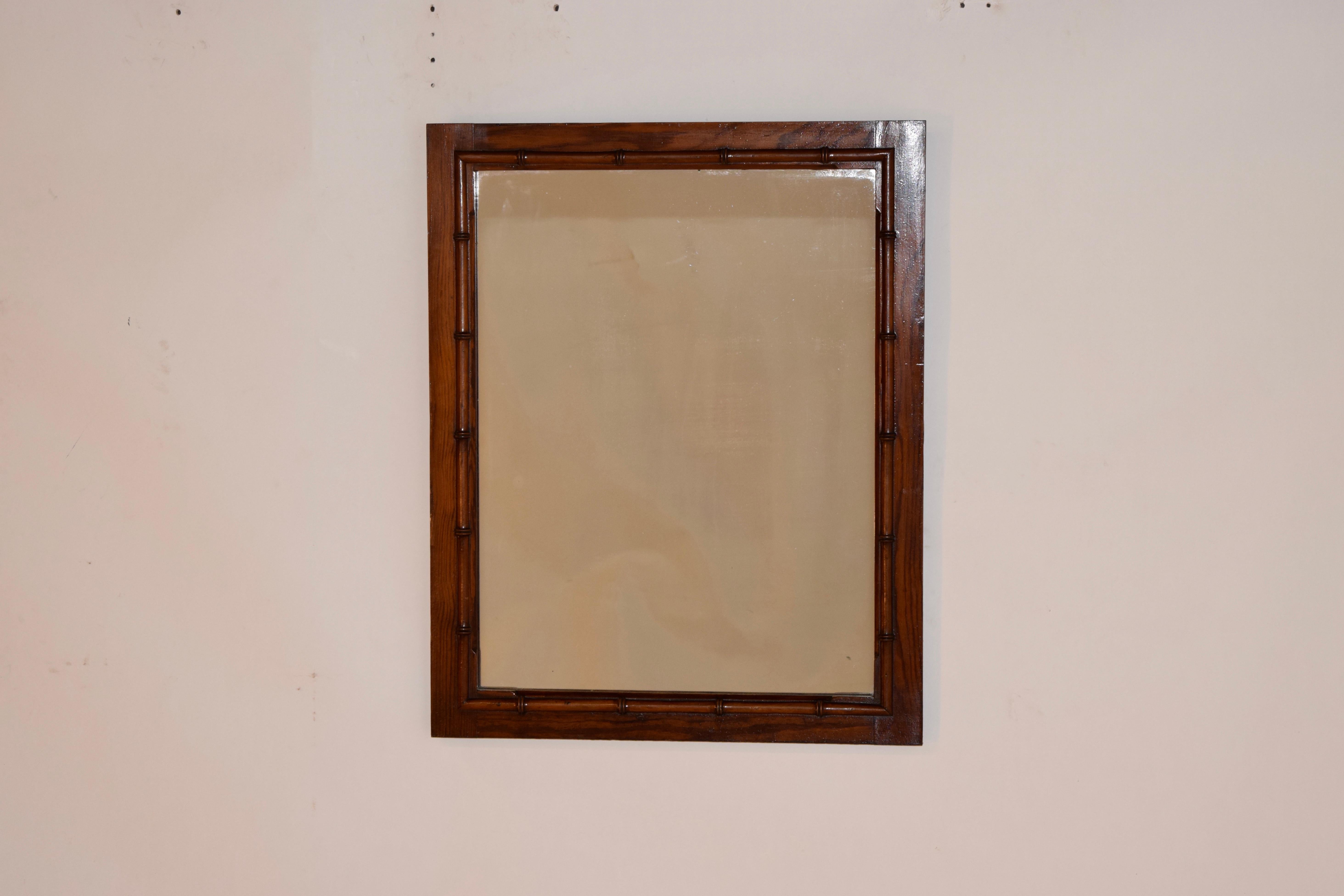 Late 19th Century French Mirror In Good Condition In High Point, NC
