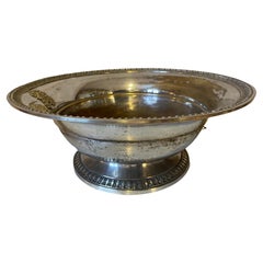Late 19th Century French Monogrammed Silver Plated Champagne Cooler
