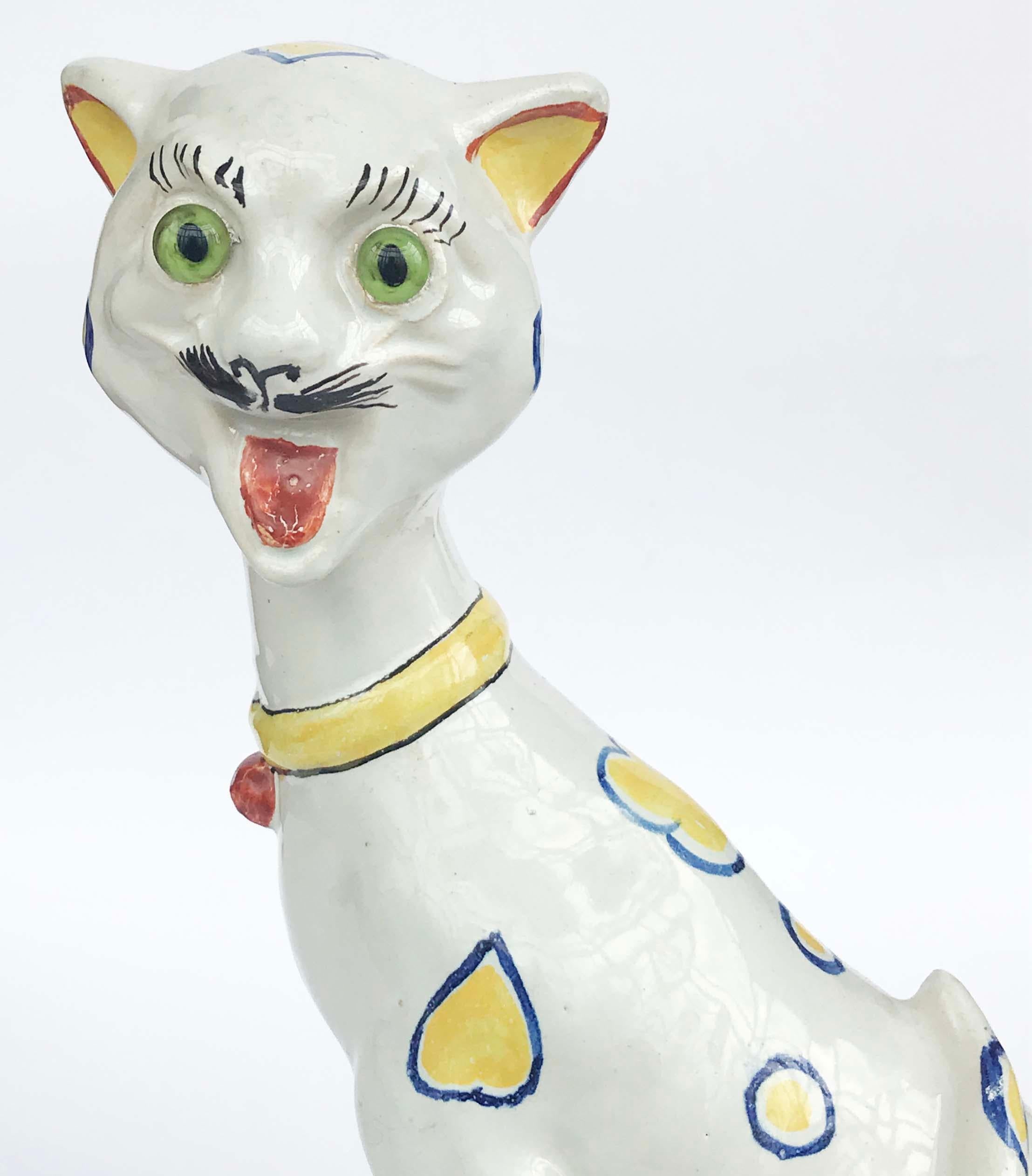mosanic pottery cat