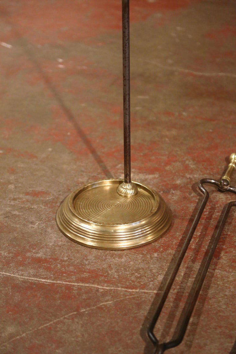 Late 19th Century French Napoleon III Bronze and Iron Fireplace Tool