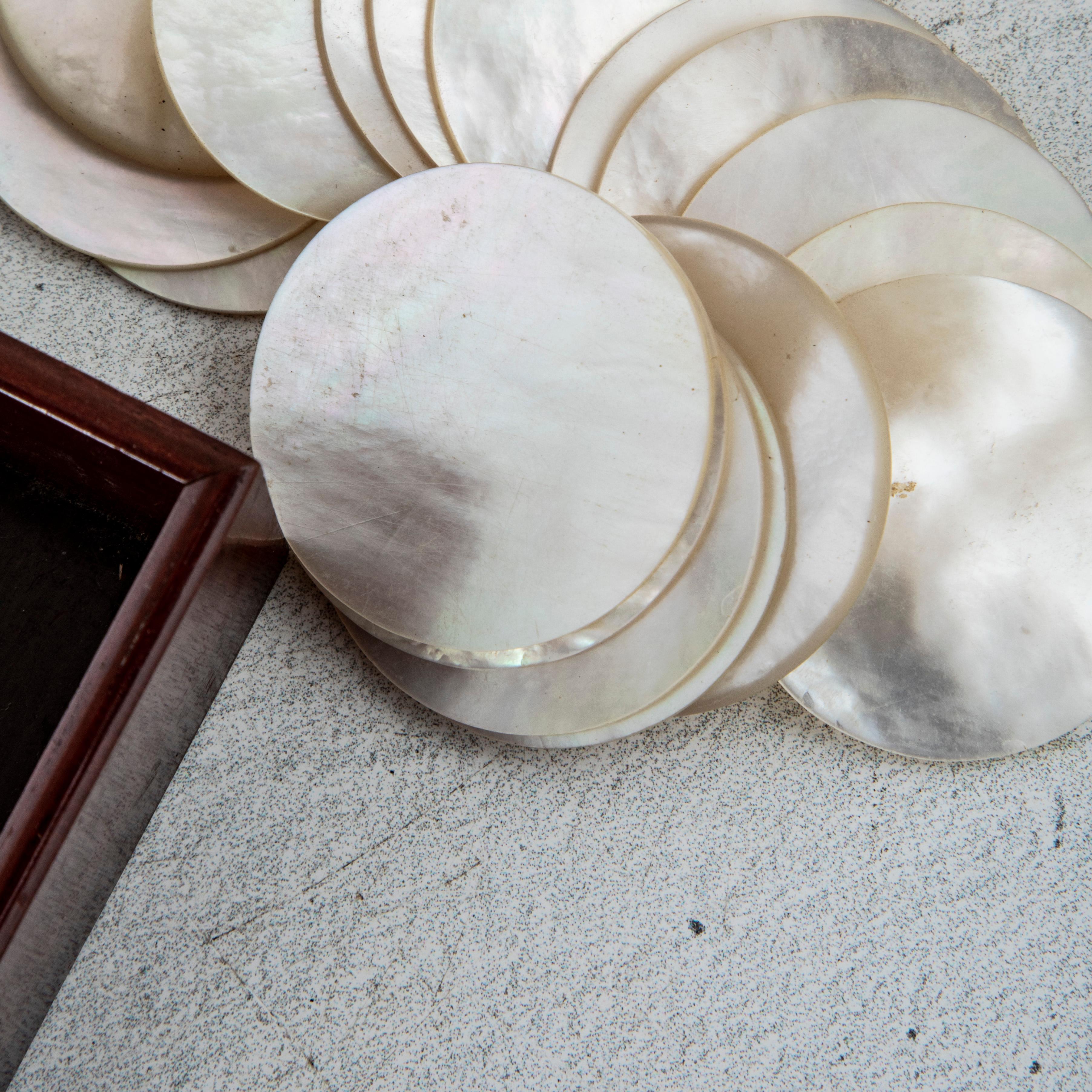 Late 19th Century French Napoleon III Period Palisander Game Box, Tortoise Shell For Sale 6