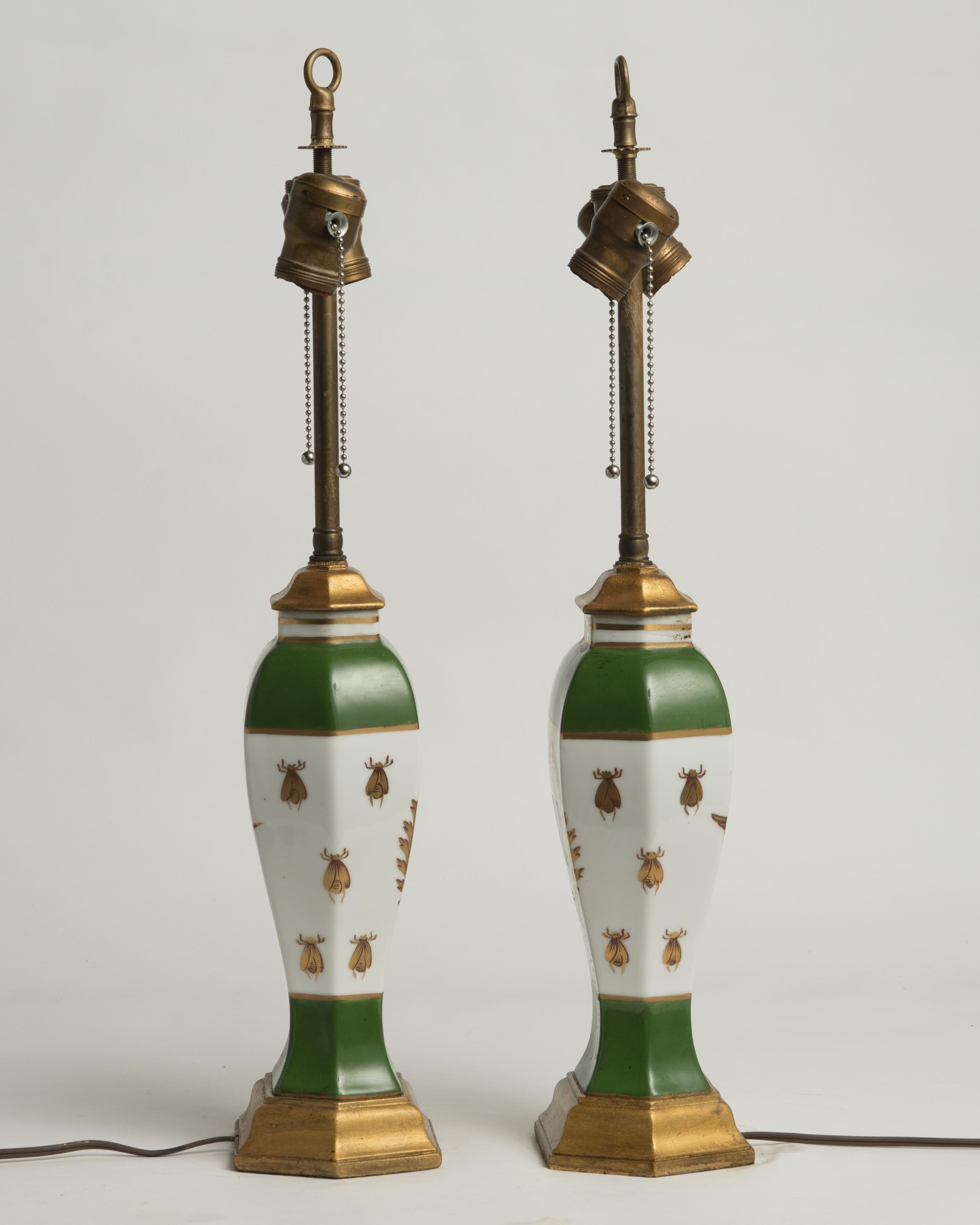Napoleon III Late 19th Century French Napoleonic Lamps Style of Sèvres, a Pair