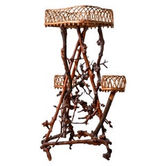 Late 19th Century French Natural Form Twig Plant Stand