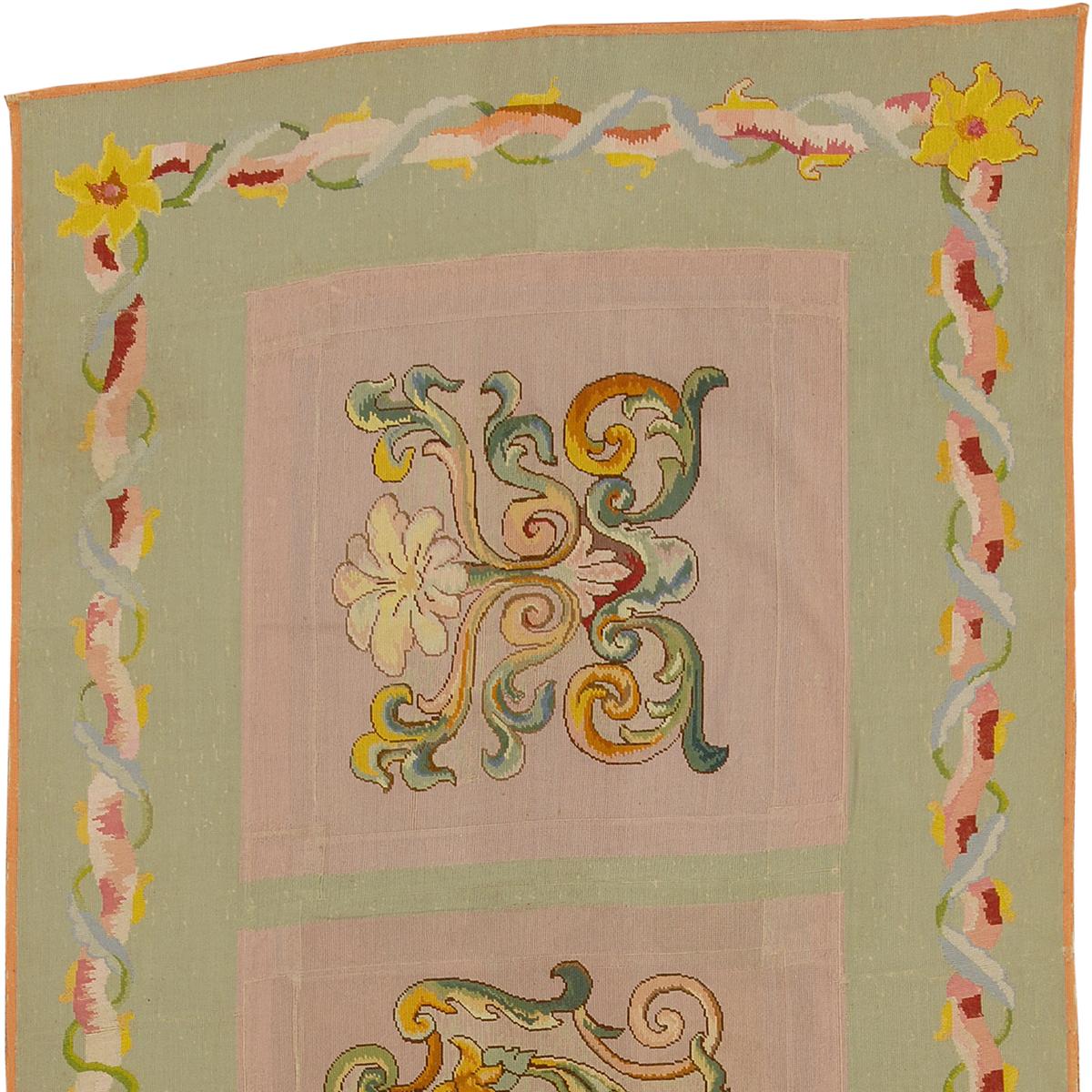 Late 19th Century French Needlepoint Rug For Sale 1