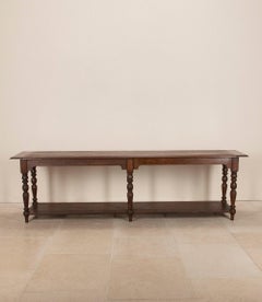 Late 19th Century French Oak and Mahogany Drapers Table