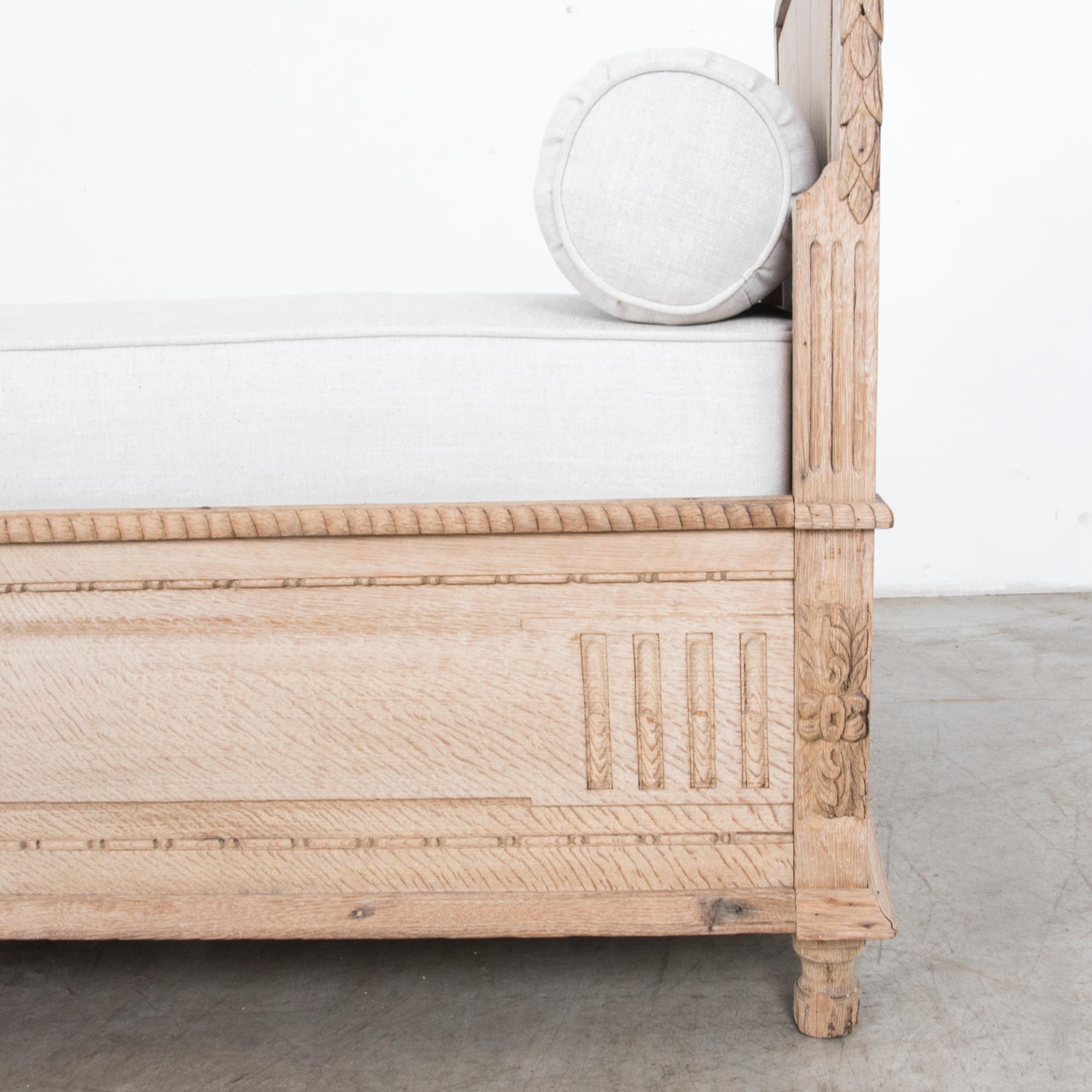 Late 19th Century French Oak Day Bed 3