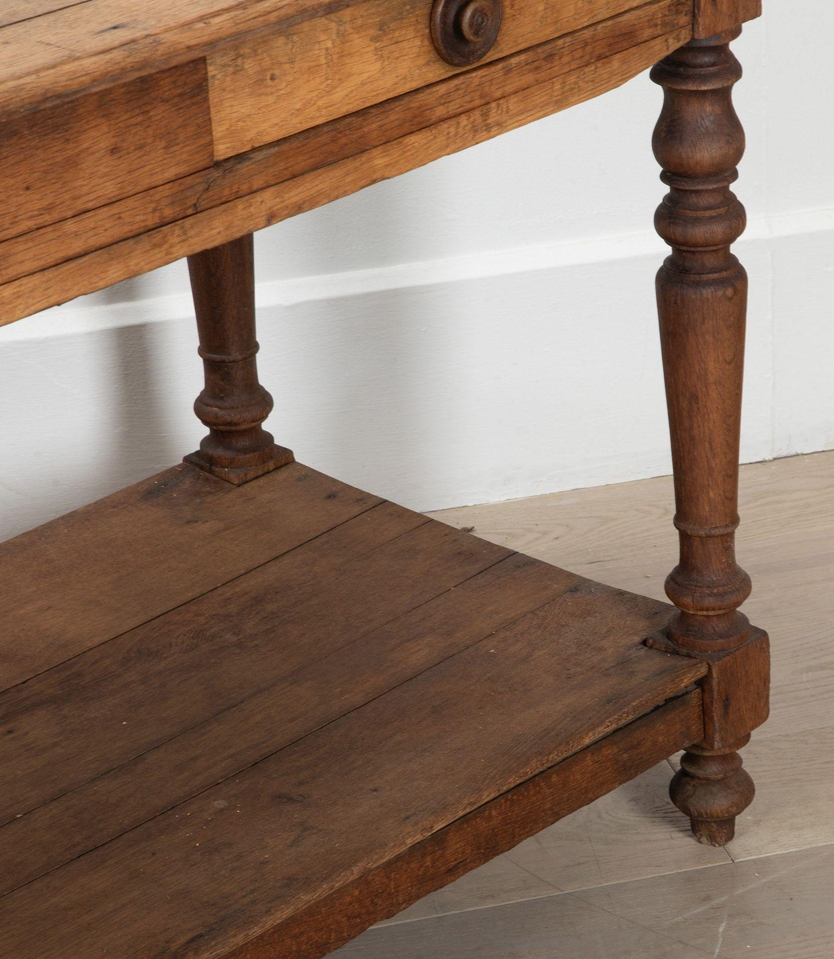 Table à drapiers en chêne français de la fin du 19e siècle en vente 1