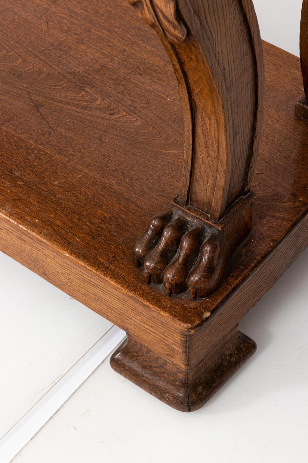 Late 19th Century French Oak Hunt Board 8
