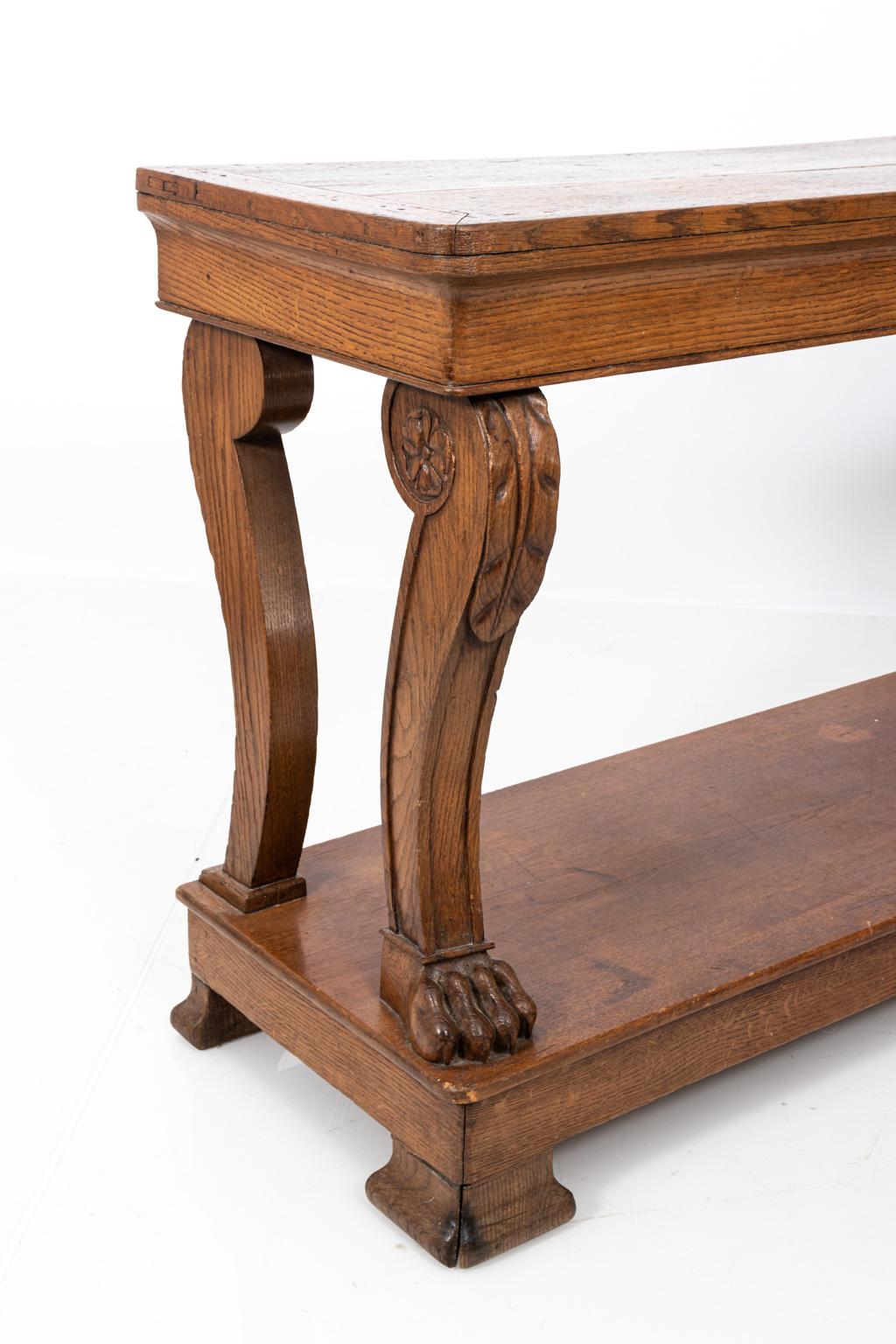 Late 19th Century French Oak Hunt Board 11